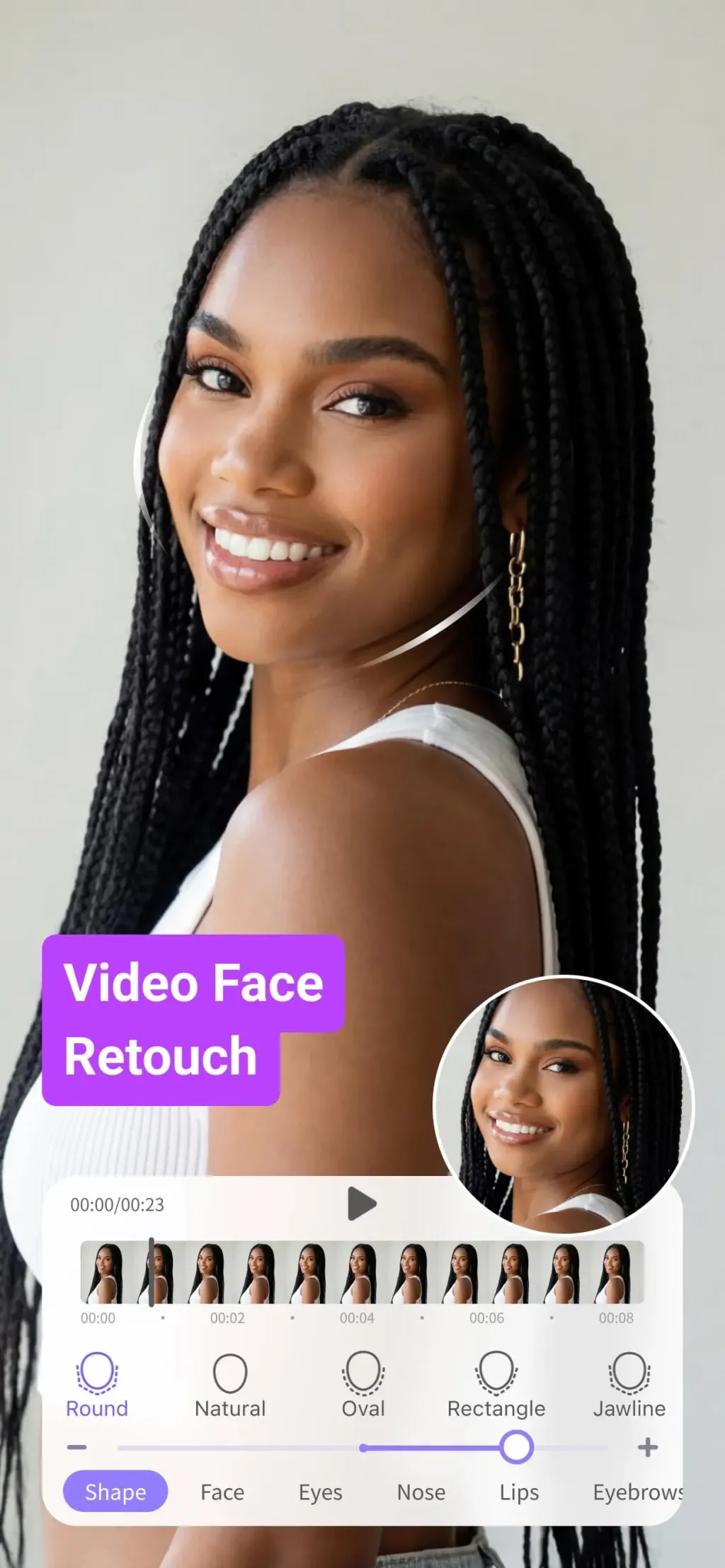 PrettyUp-Portrait Editor Video App Store screenshot 2