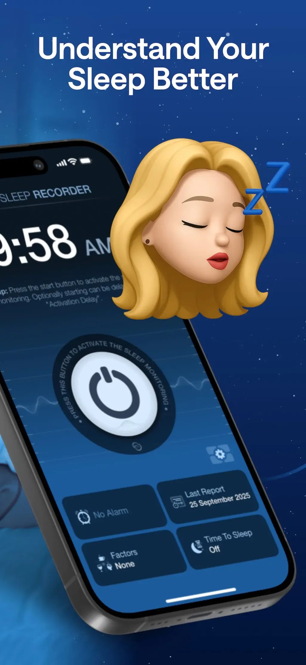 Sleep Tracker & Sleep Recorder App Store screenshot 2