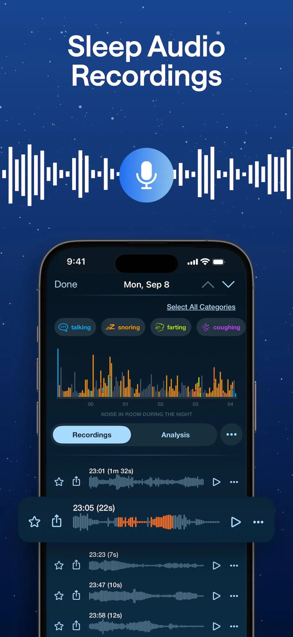 Sleep Tracker & Sleep Recorder App Store screenshot 3