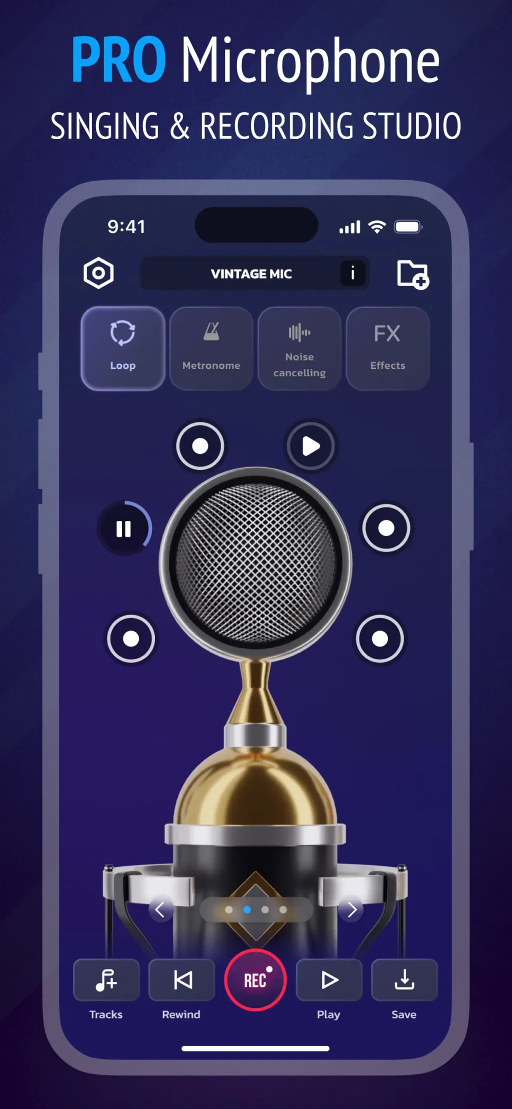 Pro Microphone: Voice Record App Store screenshot 1