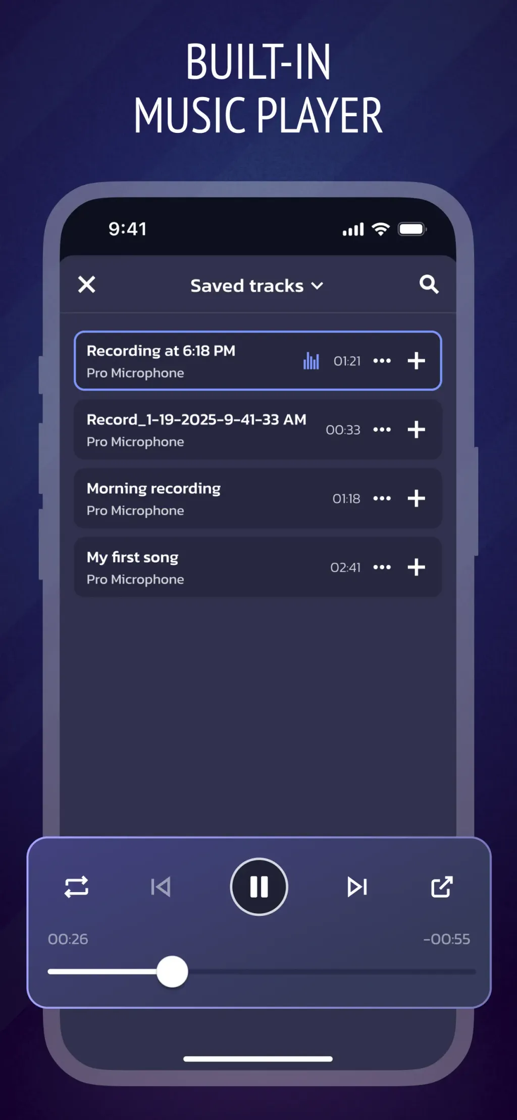 Pro Microphone: Voice Record App Store screenshot 6