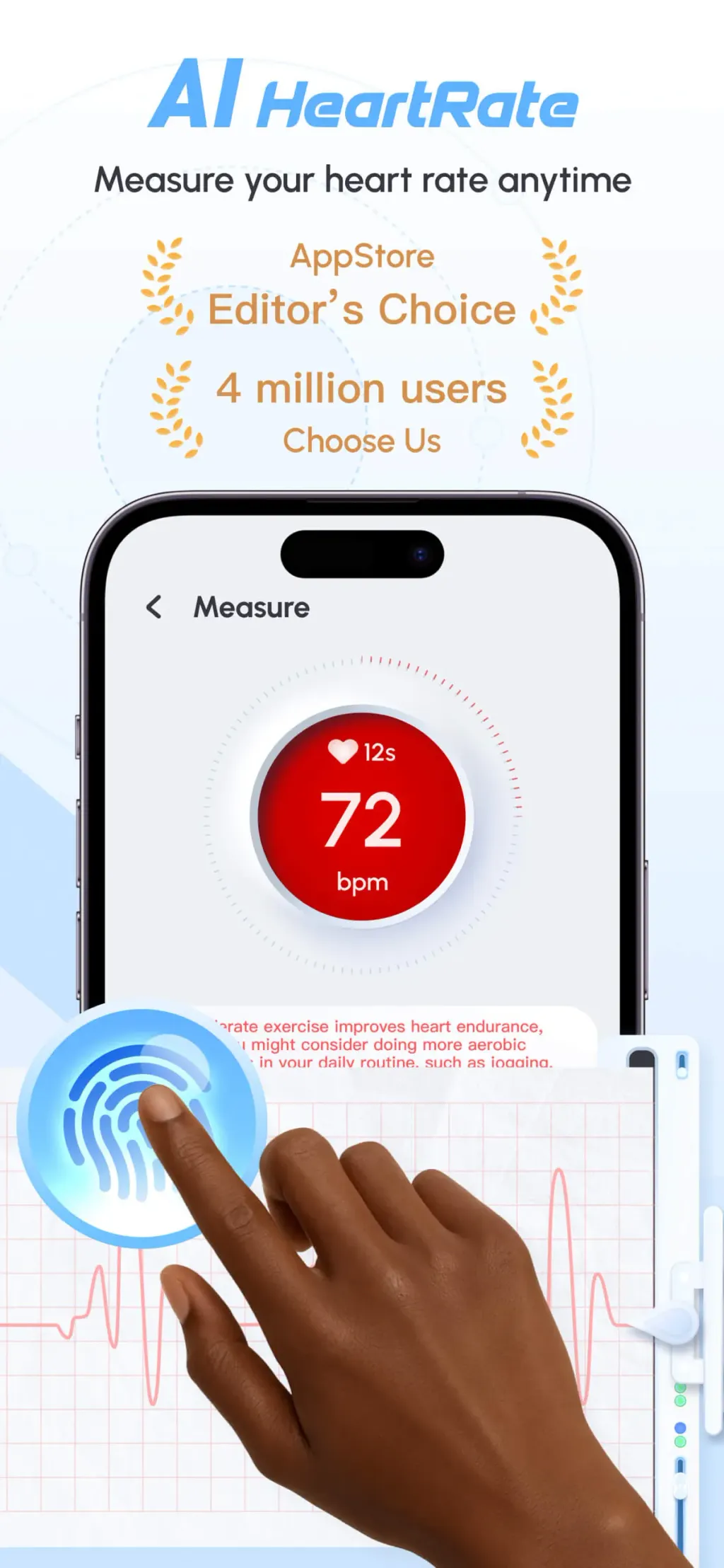 PulseTrackr:Heart Rate & HRV App Store screenshot 1