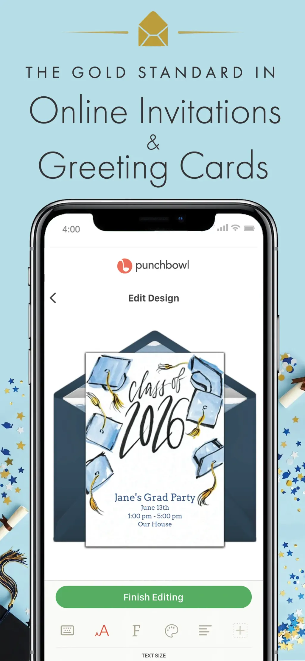 Punchbowl: Invitations & Cards App Store screenshot 1
