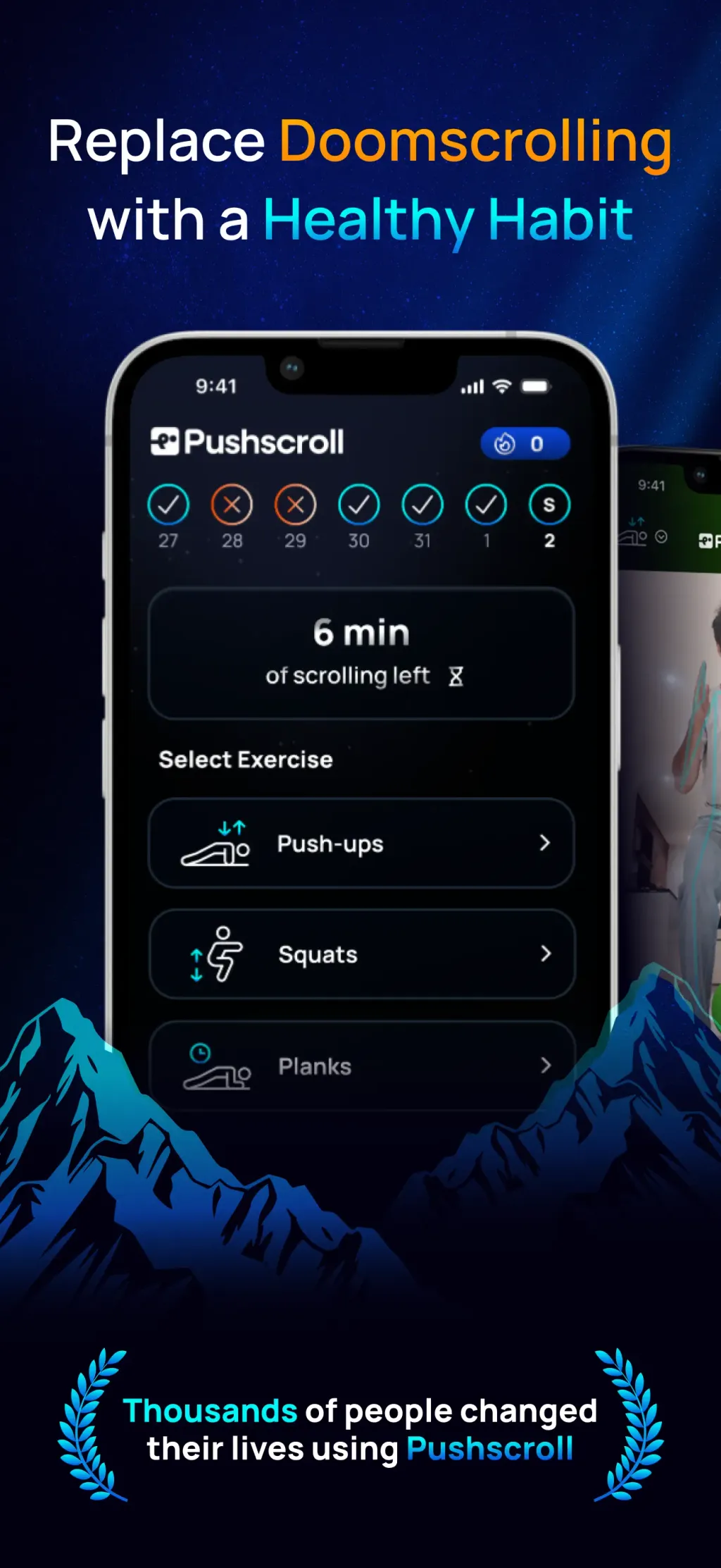 Pushscroll Screen Time Control screenshot 1