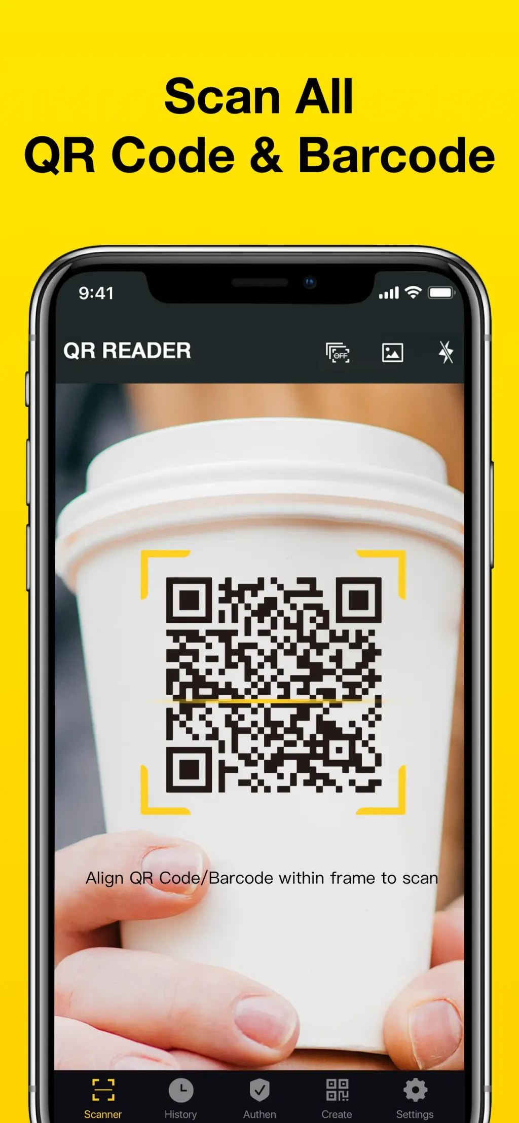 QR, Barcode Scanner for iPhone screenshot 1