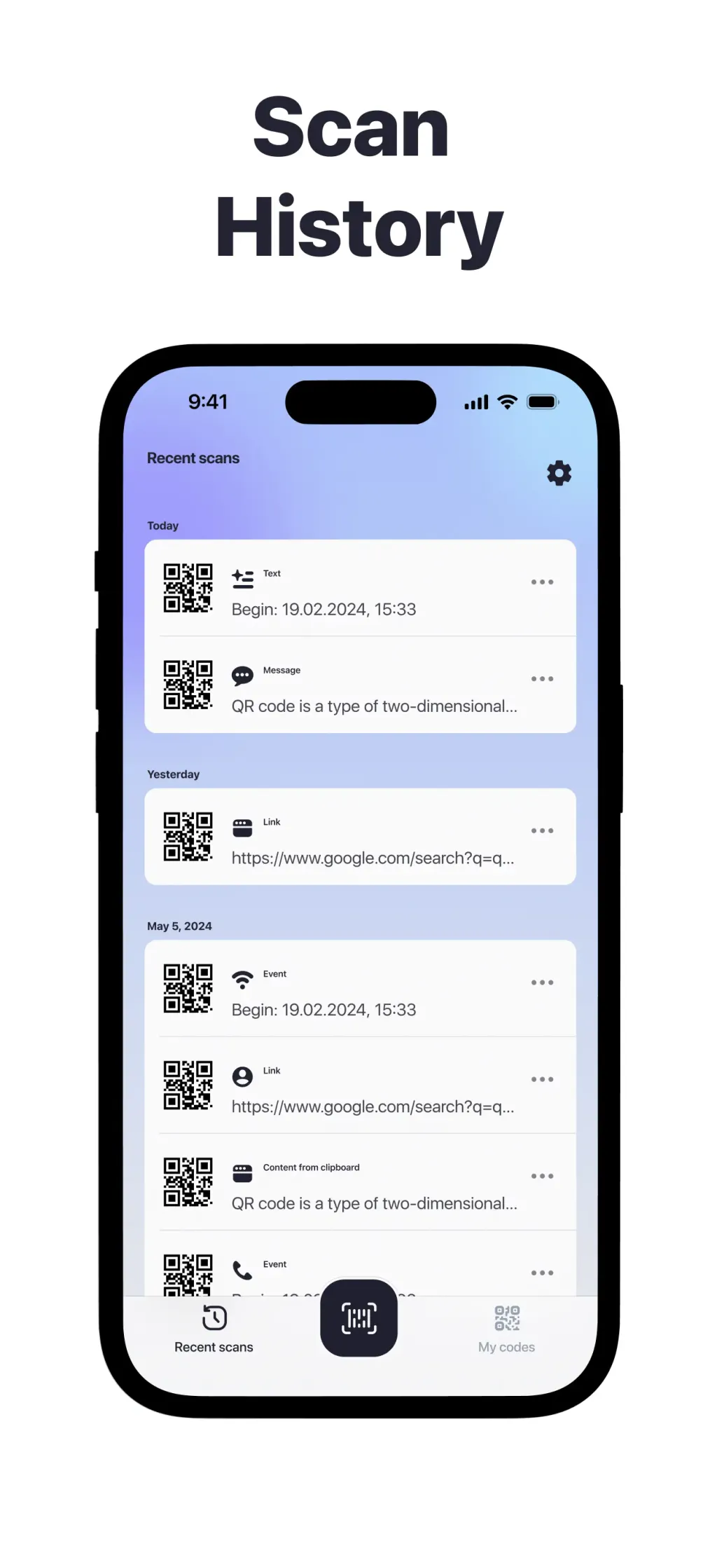 QR Code Reader+Barcode Scanner App Store screenshot 3