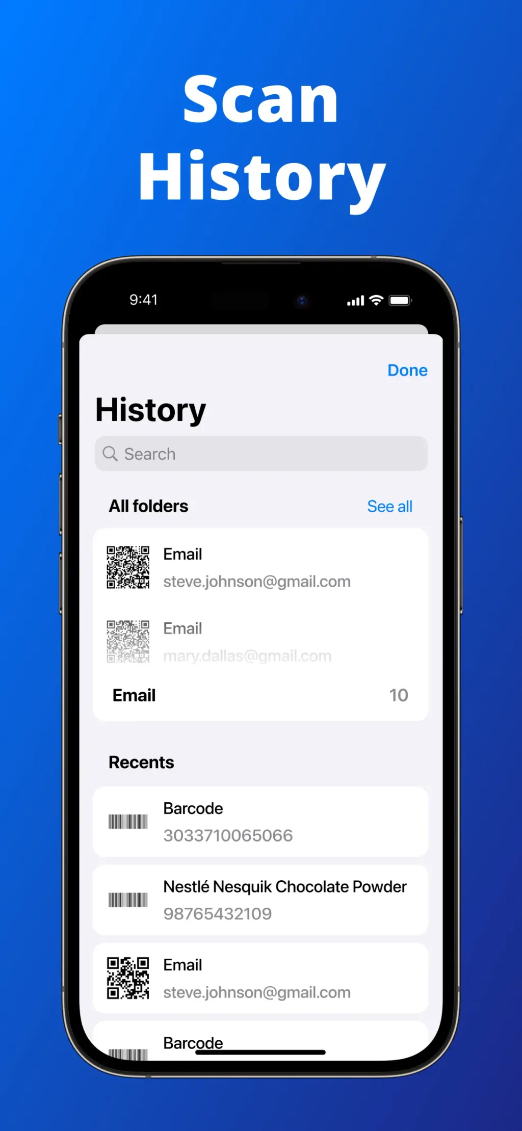 QR Code Reader - QrScan App Store screenshot 7