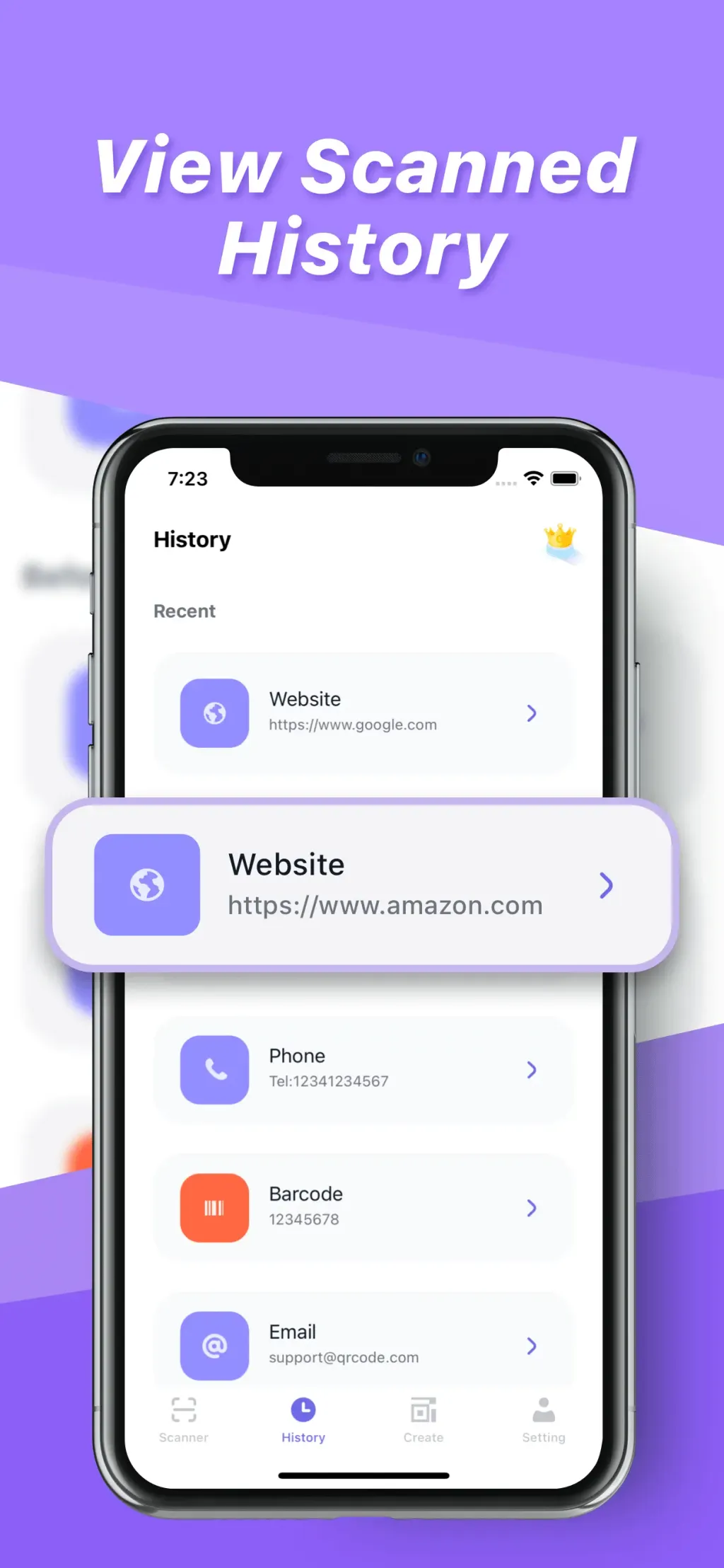 QR Reader for mobile App Store screenshot 5