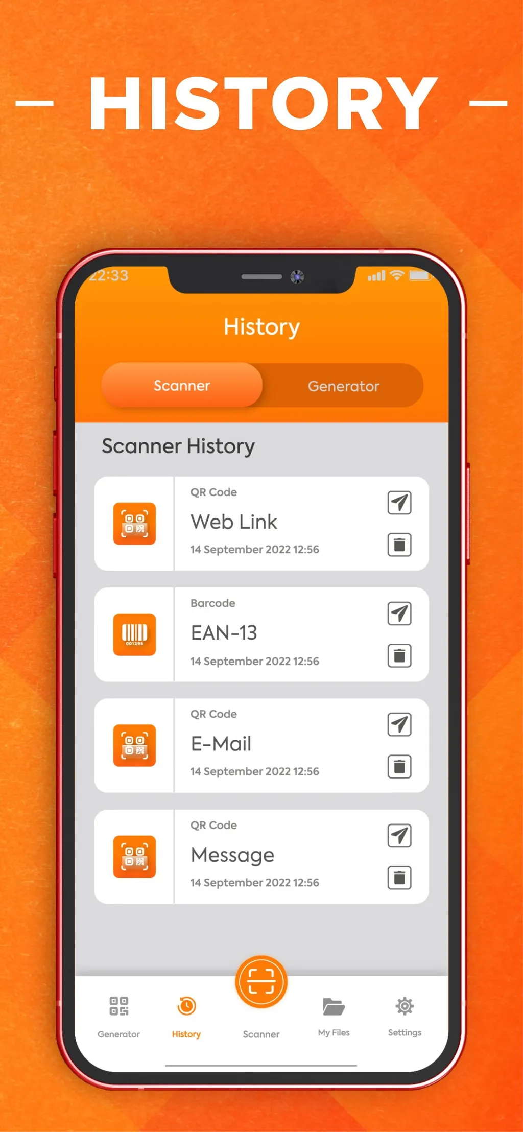 QR Reader- Scanner & Generator App Store screenshot 7