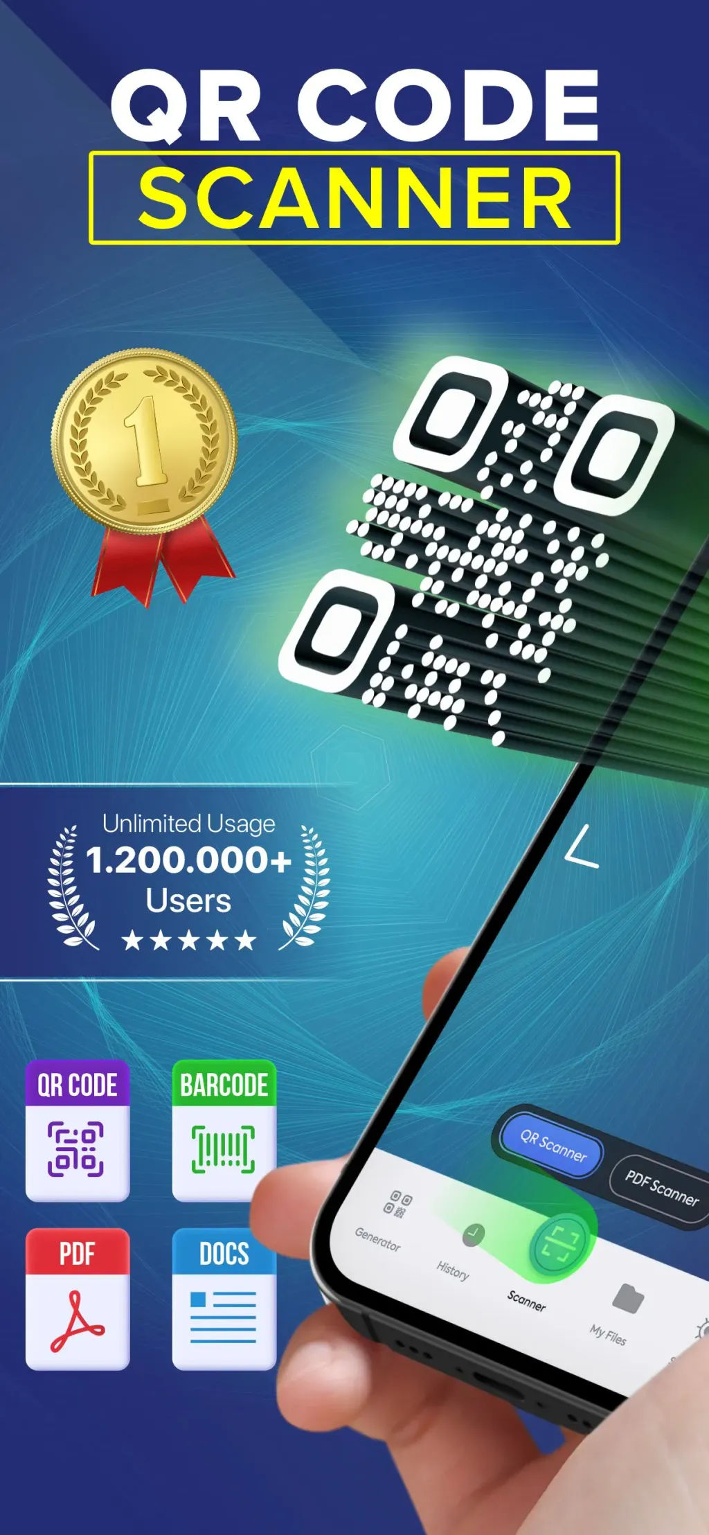 Qr Scanner- Reader & Generator screenshot 1