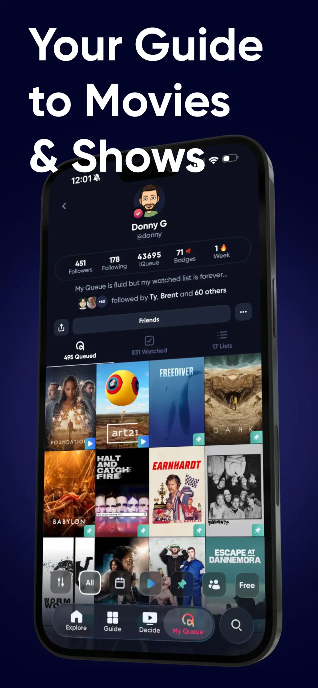 Queue - Find Movies & Shows screenshot 1