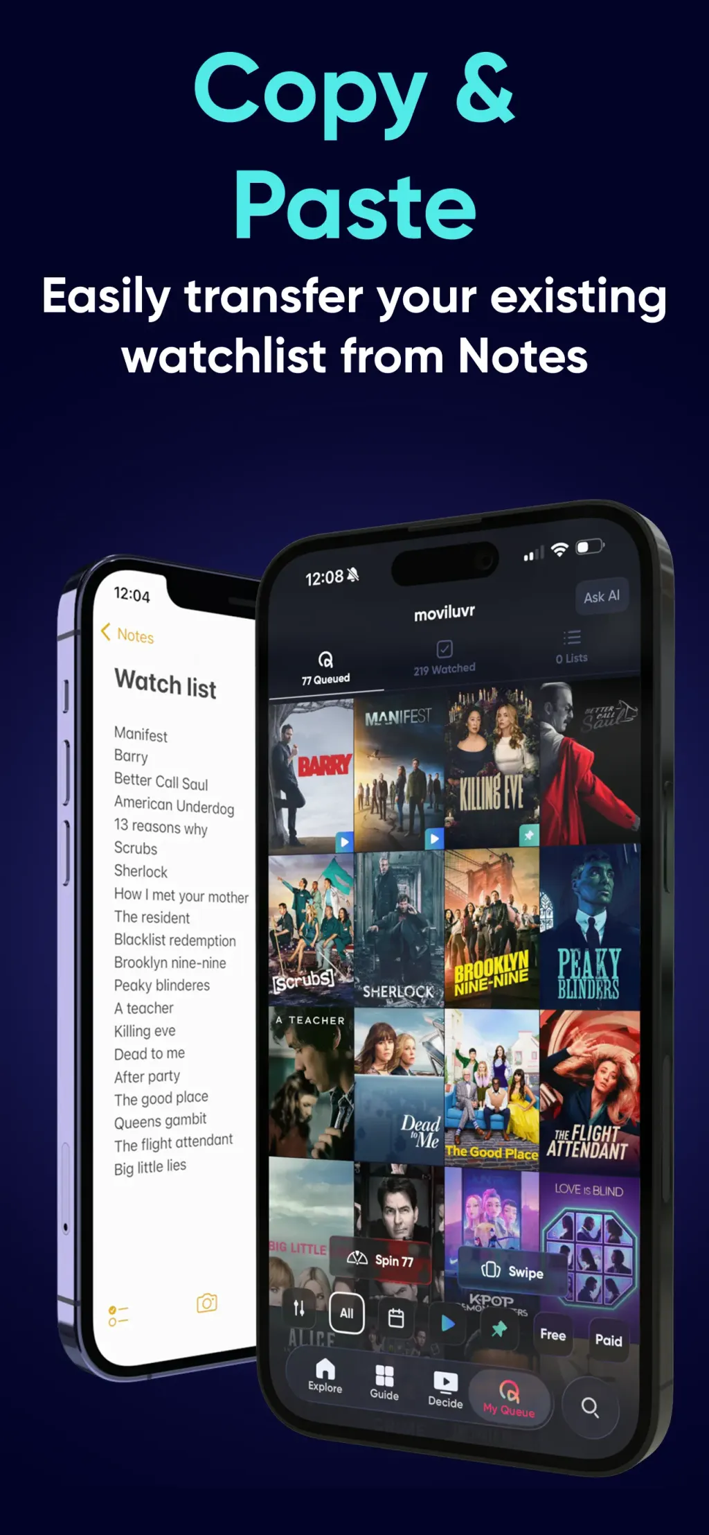 Queue - Find Movies & Shows App Store screenshot 4