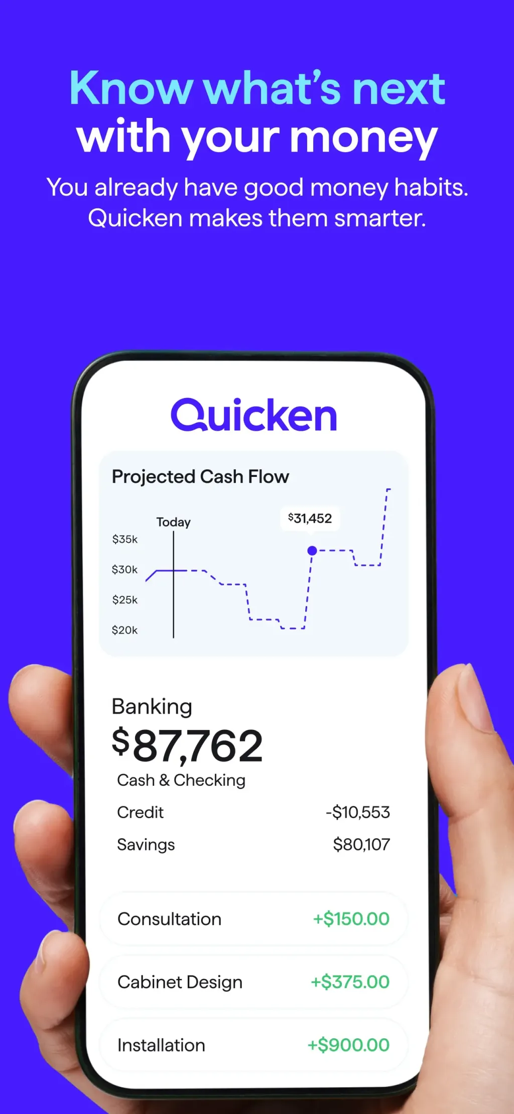 Quicken: Intelligent Money App Store screenshot 1