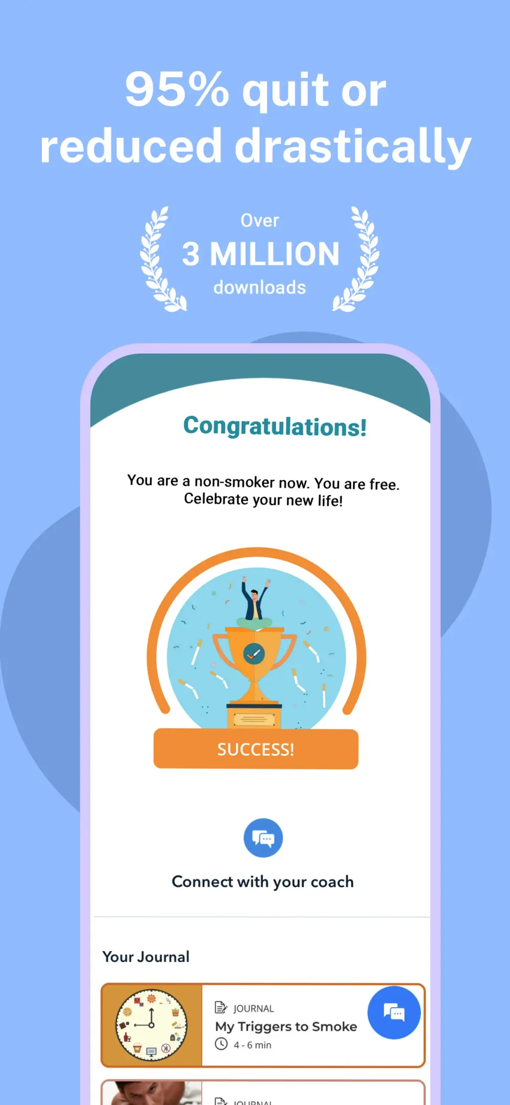 QuitSure Quit Smoking & Vaping App Store screenshot 3