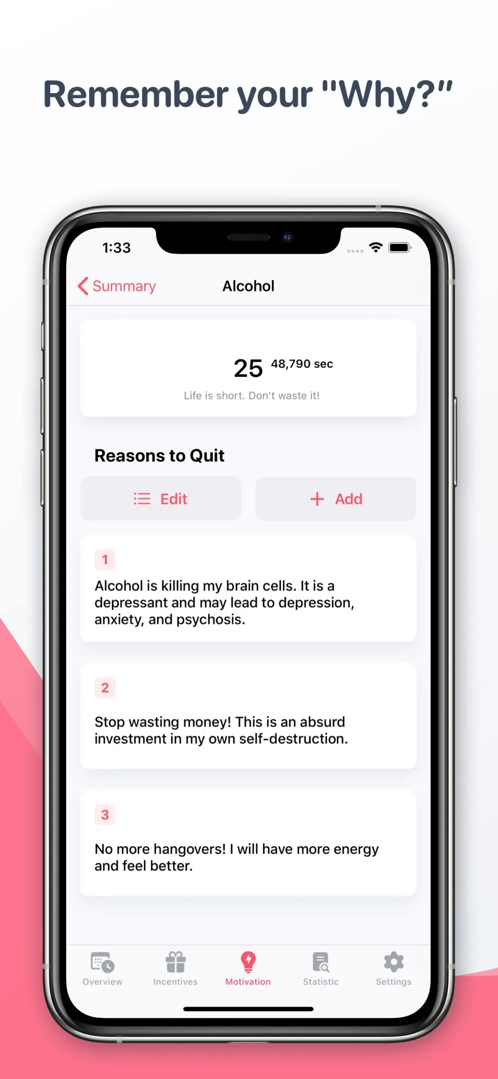 Quitzilla: Quit Tracker App Store screenshot 5