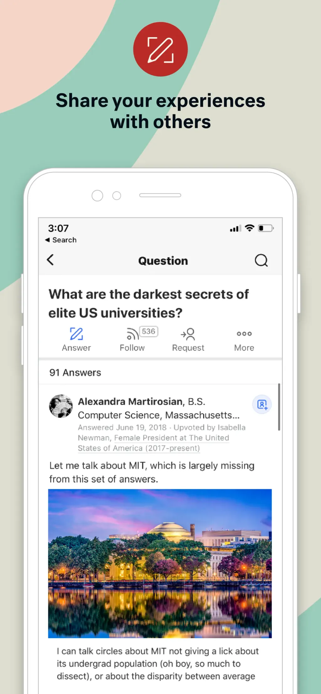 Quora App Store screenshot 3