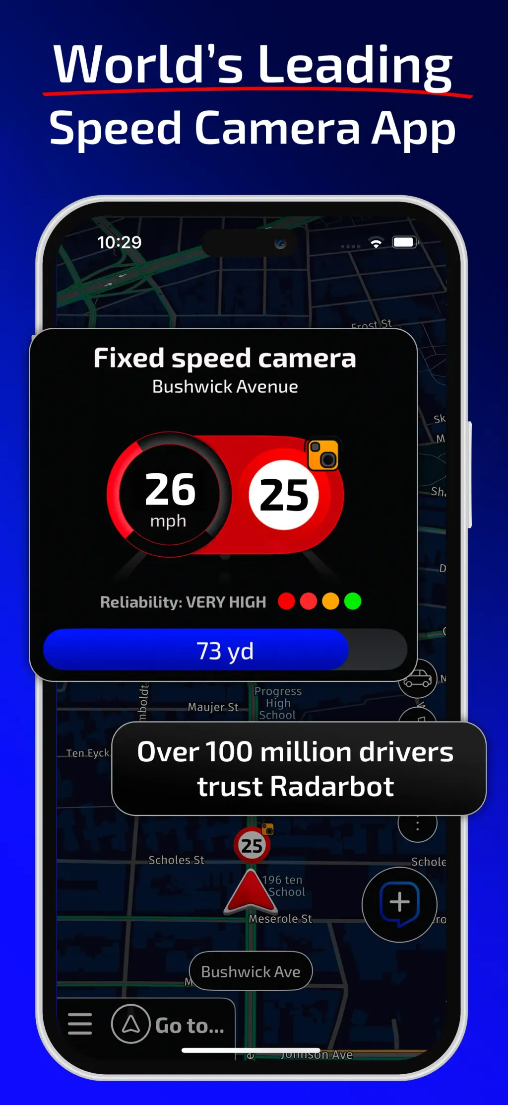 Radarbot: Speed Cameras | GPS App Store screenshot 1