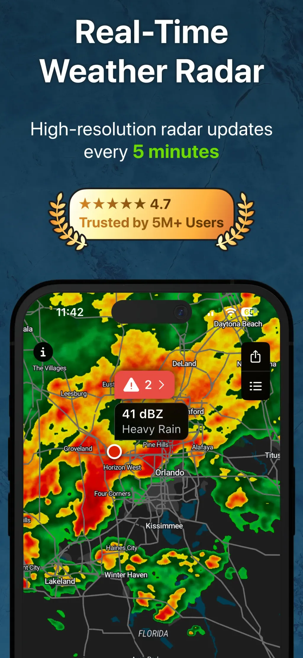 RainViewer: Weather Radar Live screenshot 1