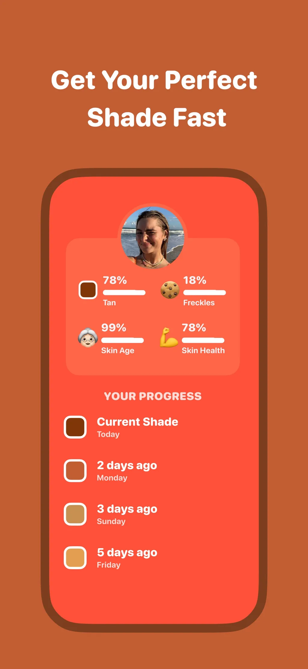 Rayz: UV Index & Tan Tracker App Store screenshot 2