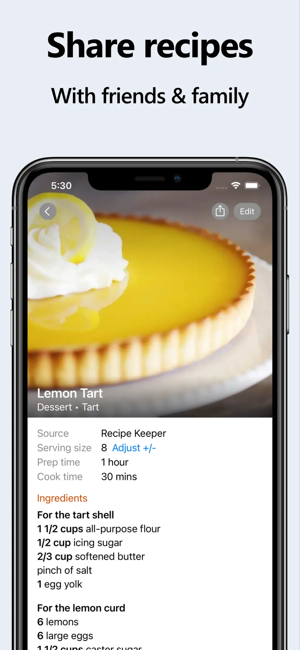 Recipe Keeper App Store screenshot 4