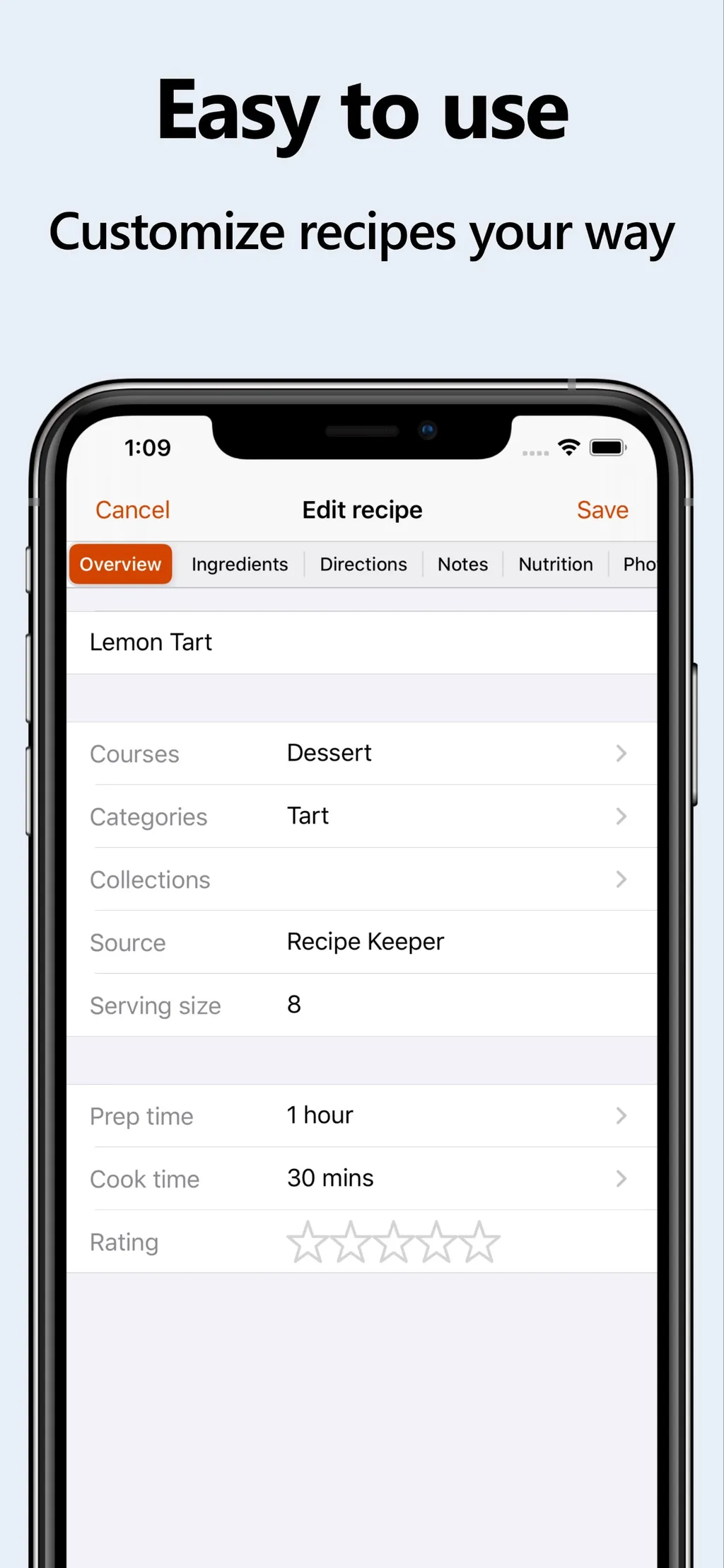 Recipe Keeper App Store screenshot 5