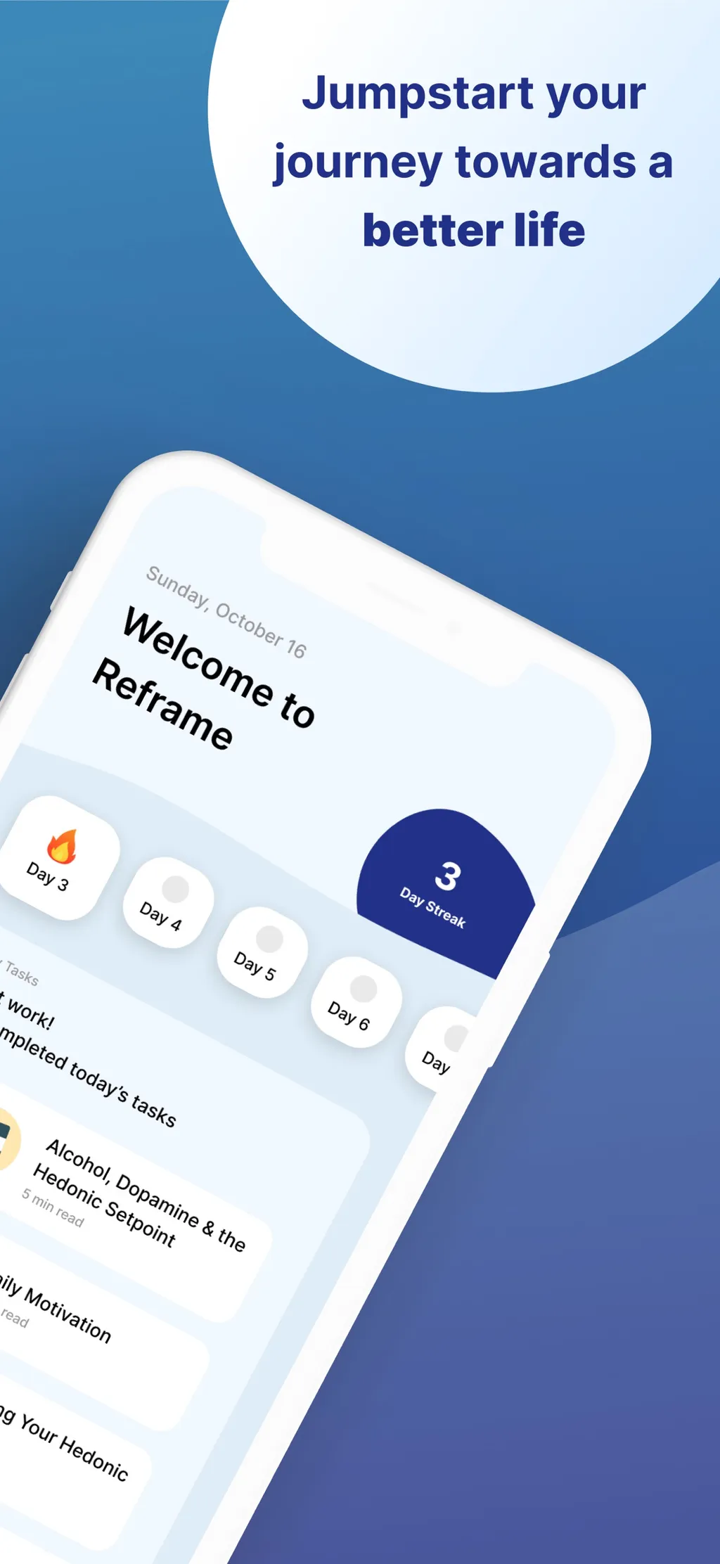 Reframe: Drink Less & Thrive App Store screenshot 2