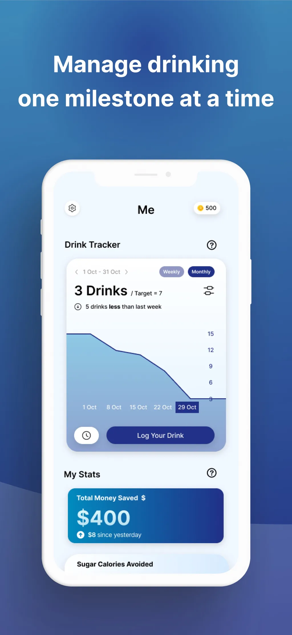 Reframe: Drink Less & Thrive App Store screenshot 8