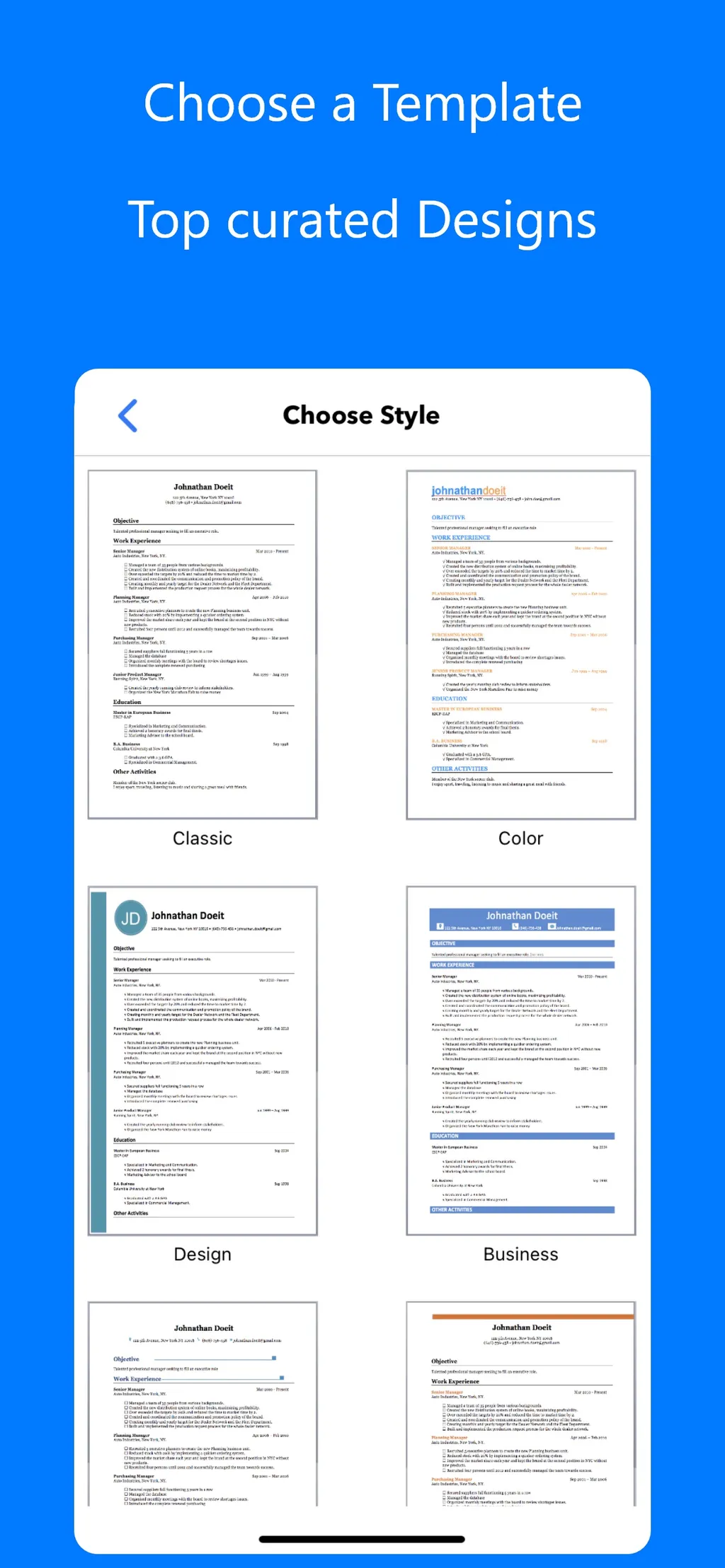 Resume Builder⁺ App Store screenshot 2