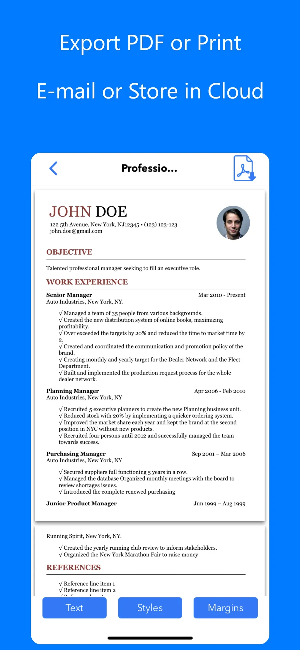 Resume Builder⁺ App Store screenshot 3