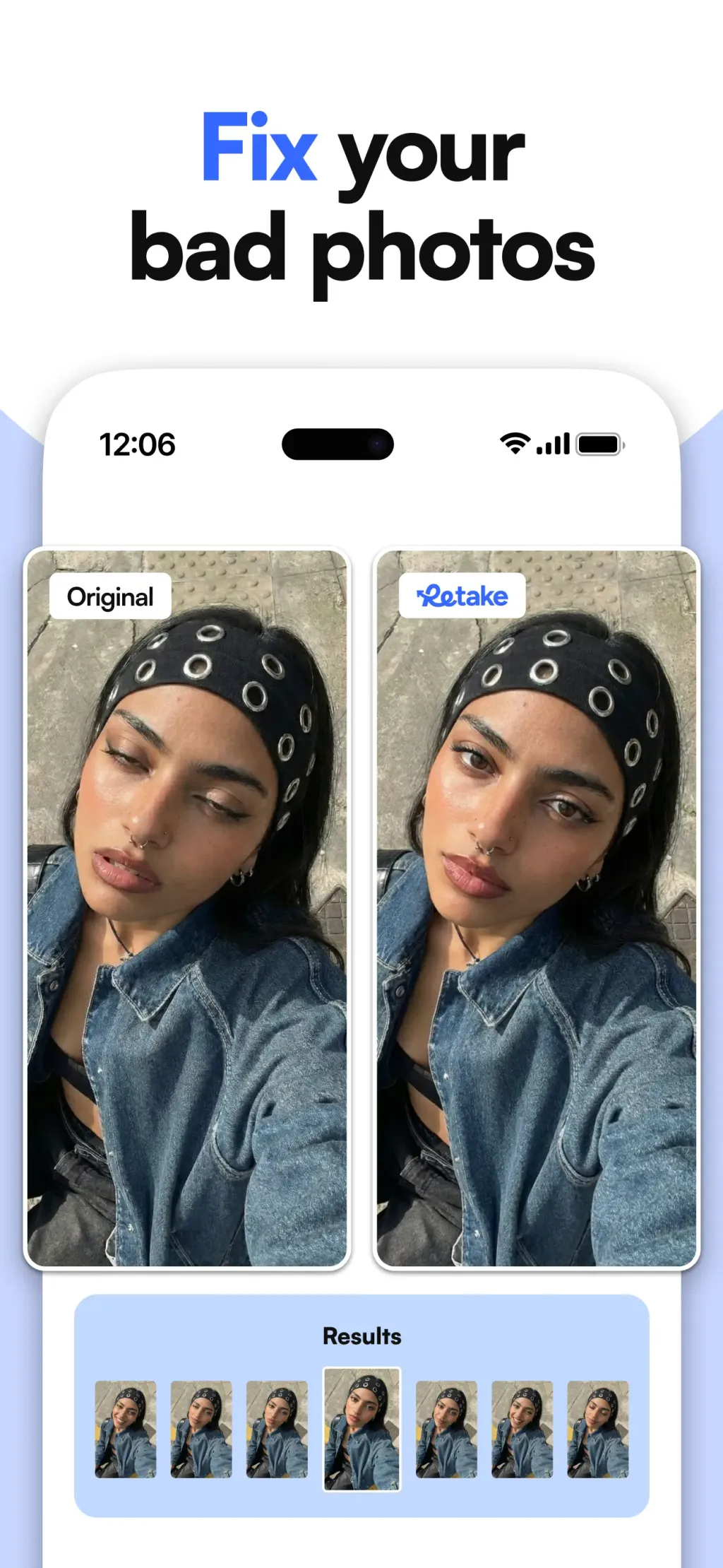 Retake AI Face & Selfie Editor App Store screenshot 4