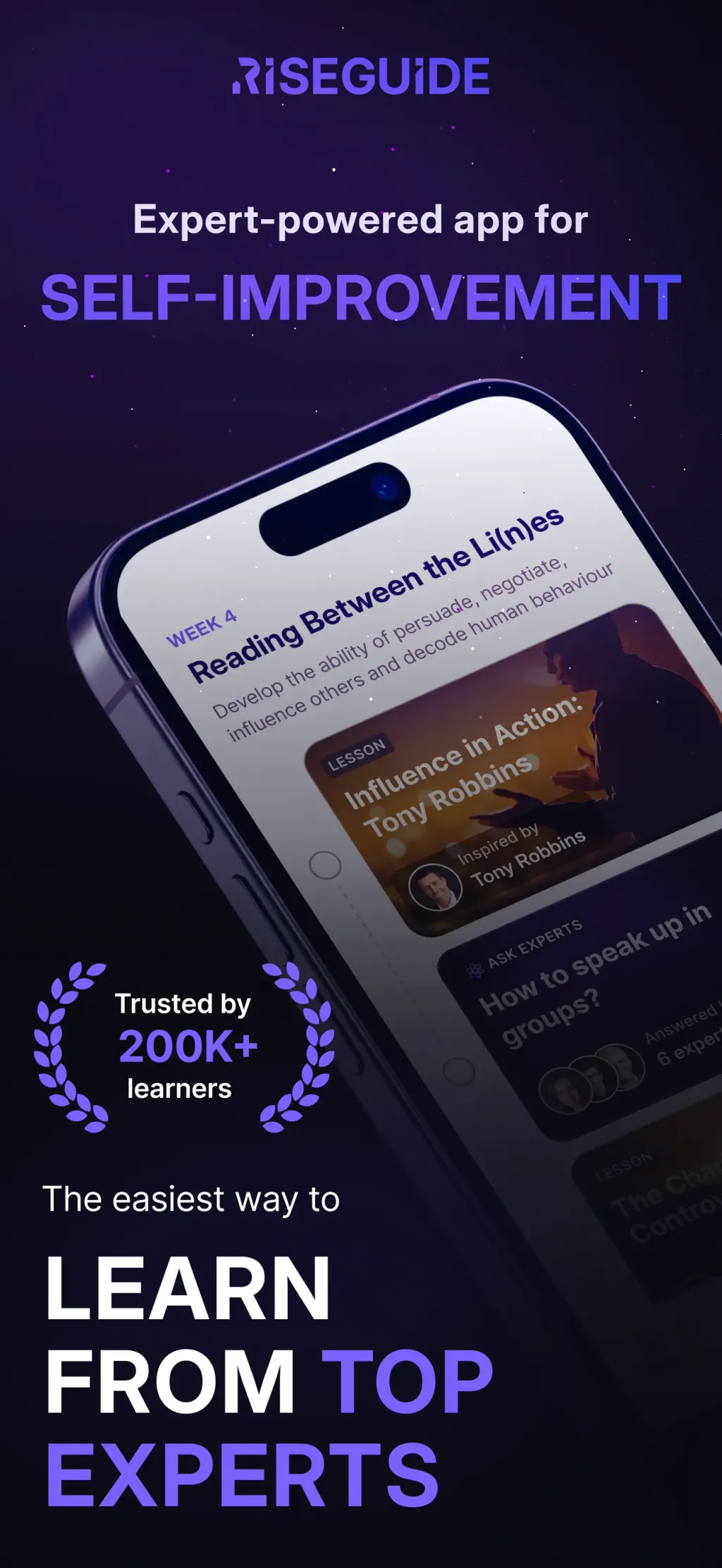 RiseGuide: Top Expert Insights screenshot 2