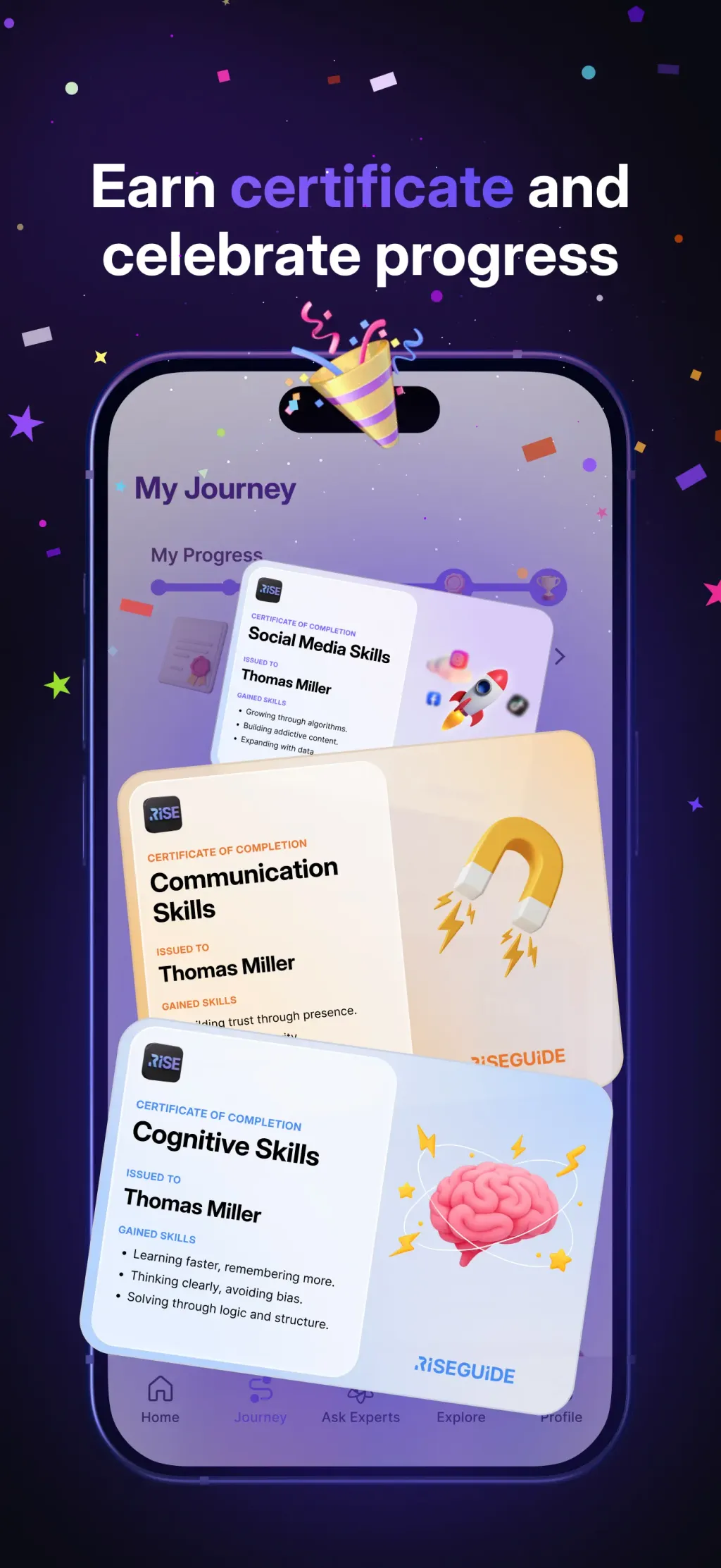RiseGuide: Top Expert Insights App Store screenshot 8