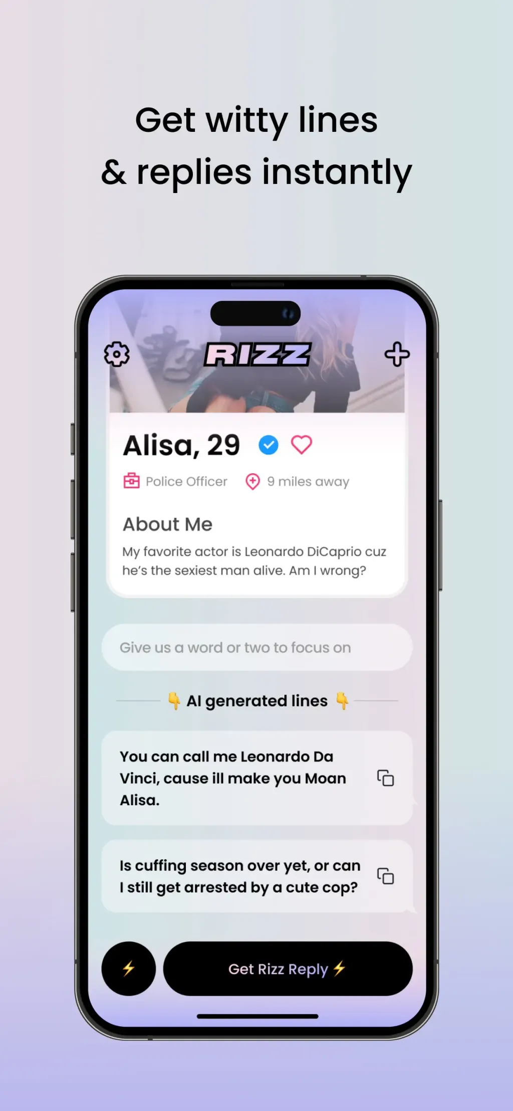 RIZZ screenshot 2