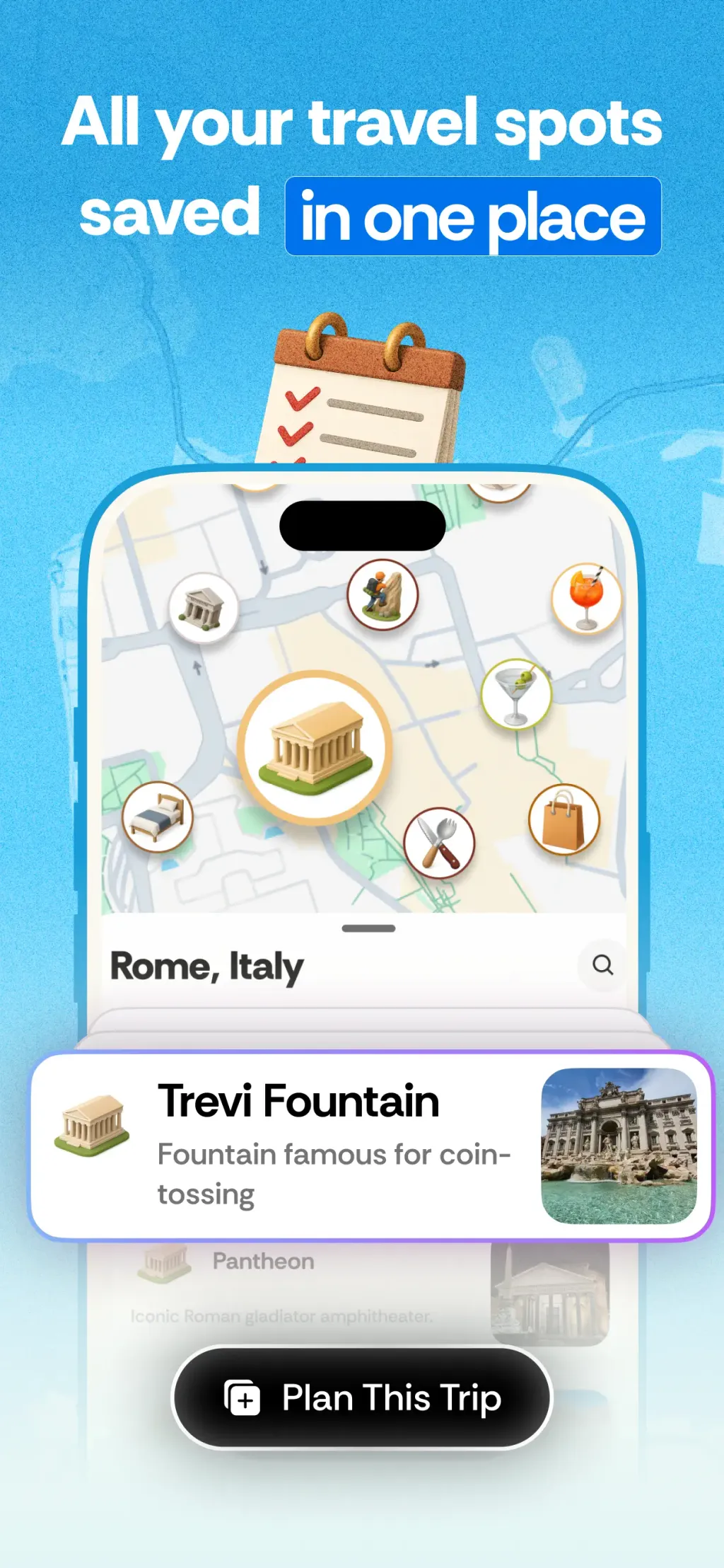 Roamy: Save Spot & Plan Trips screenshot 2