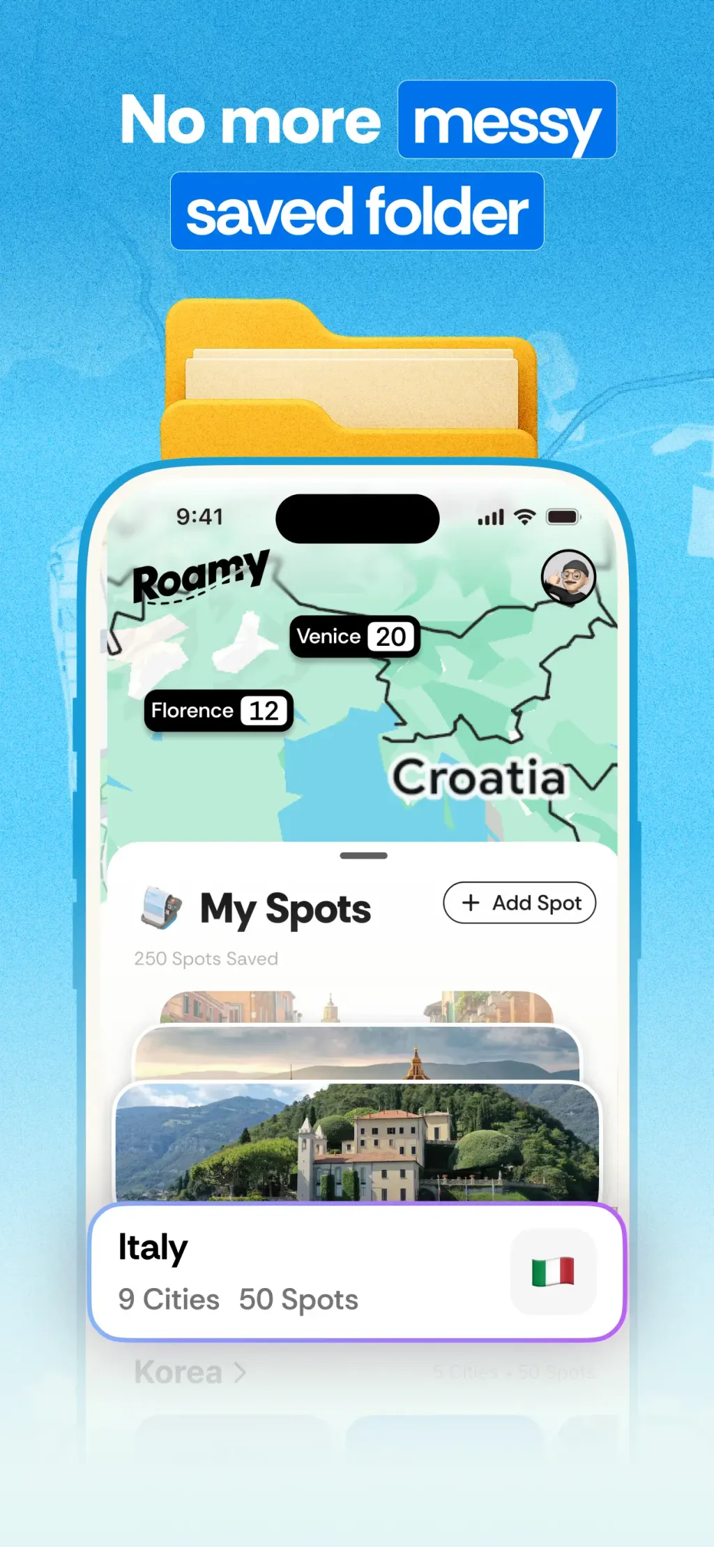 Roamy: Save Spot & Plan Trips App Store screenshot 4