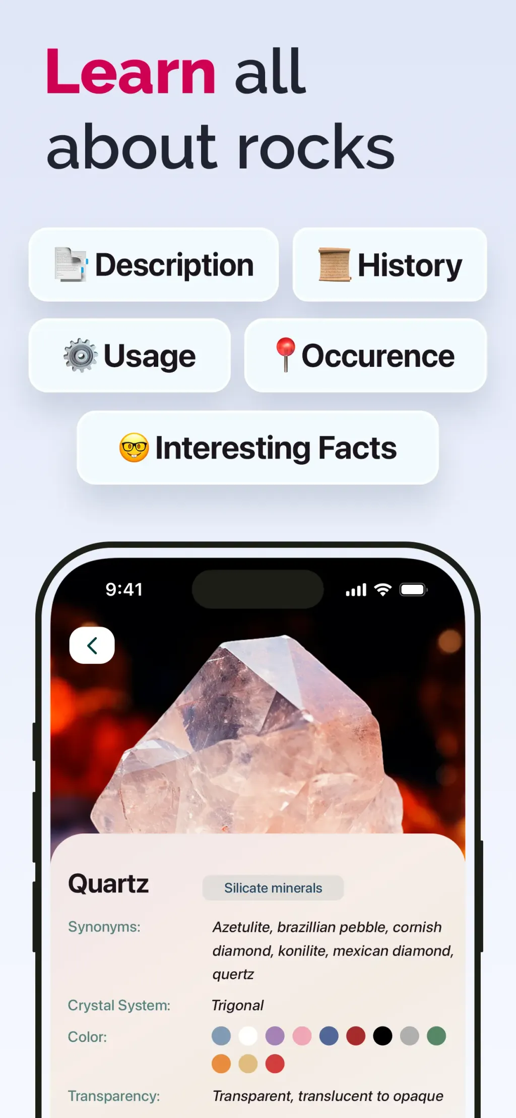 Rock ID - Stone Identifier App Store screenshot 2