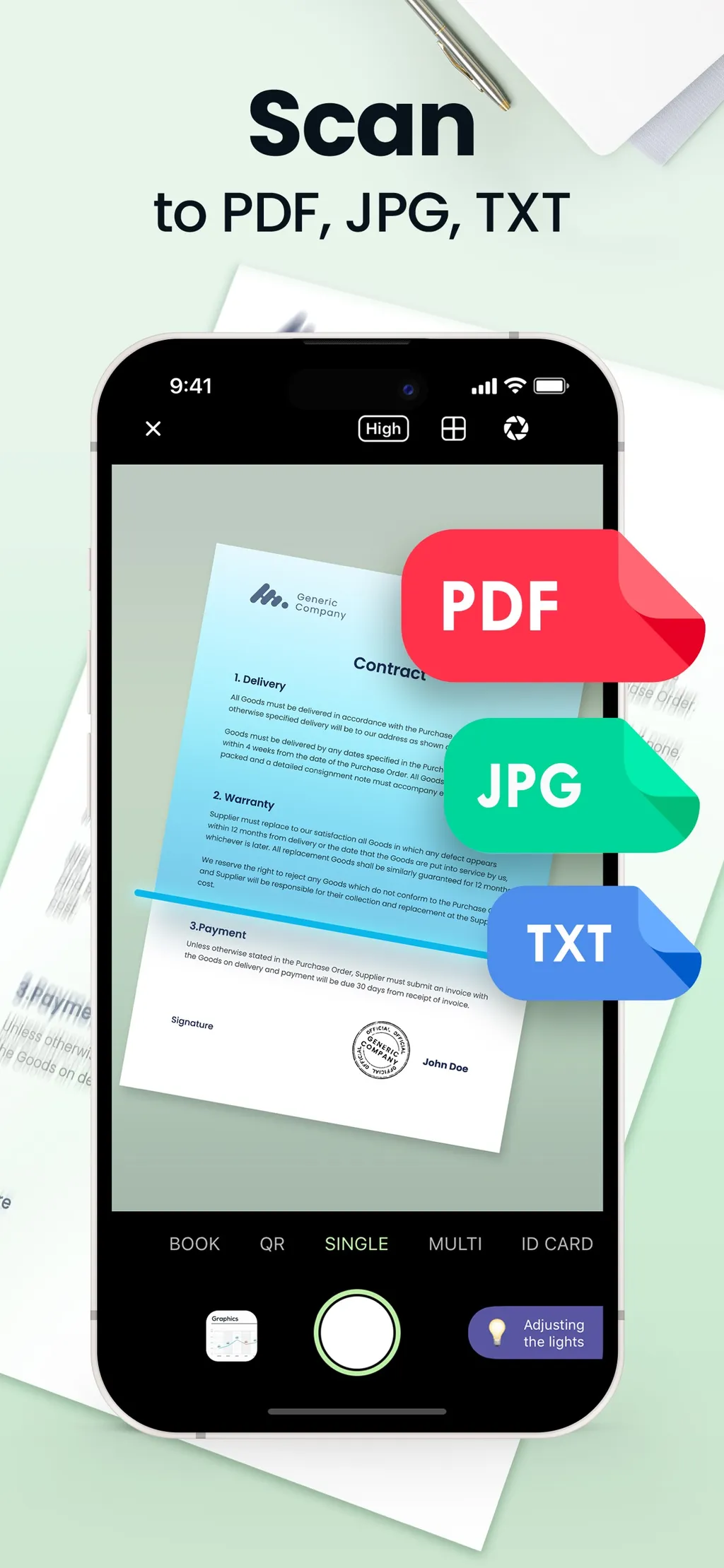 Scan Hero: PDF Scanner App Store screenshot 1