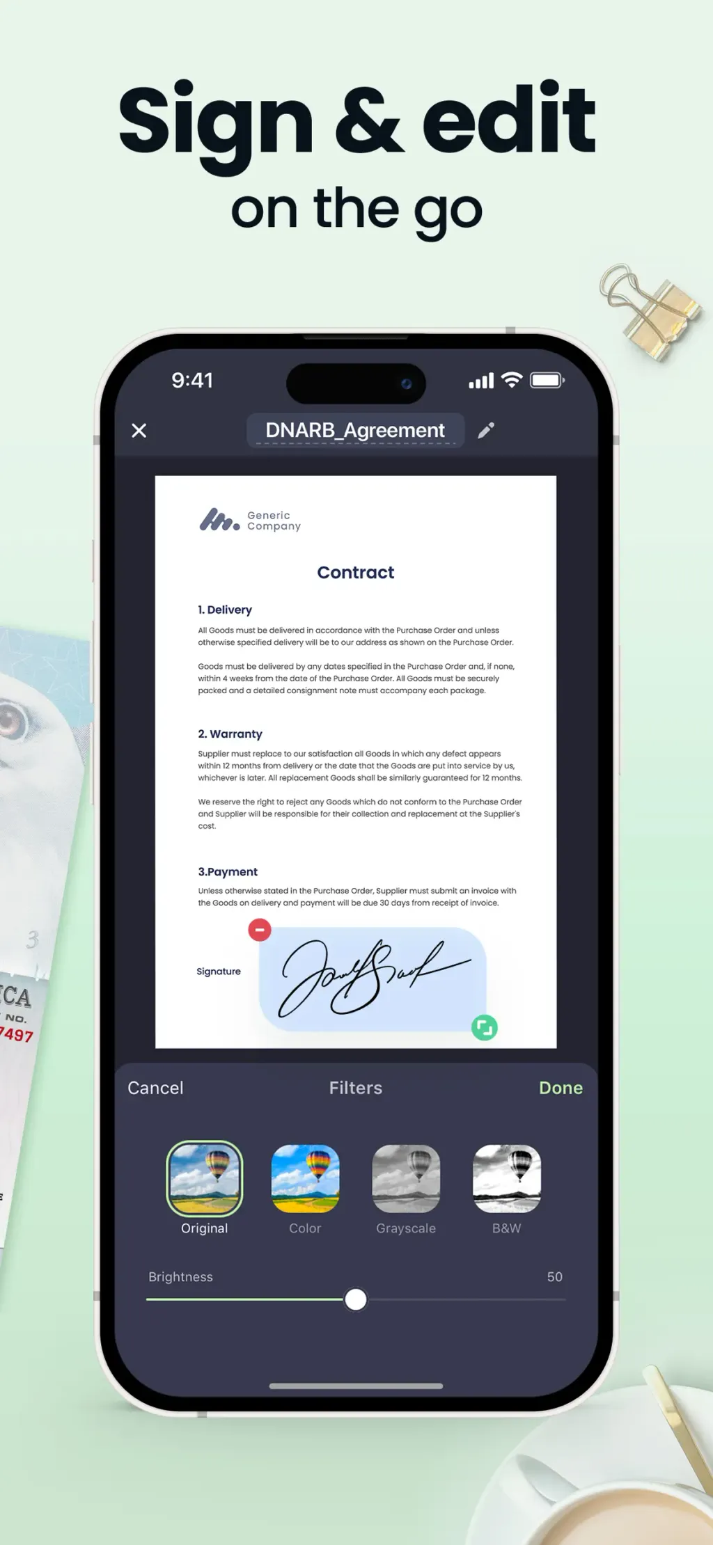 Scan Hero: PDF Scanner App Store screenshot 4