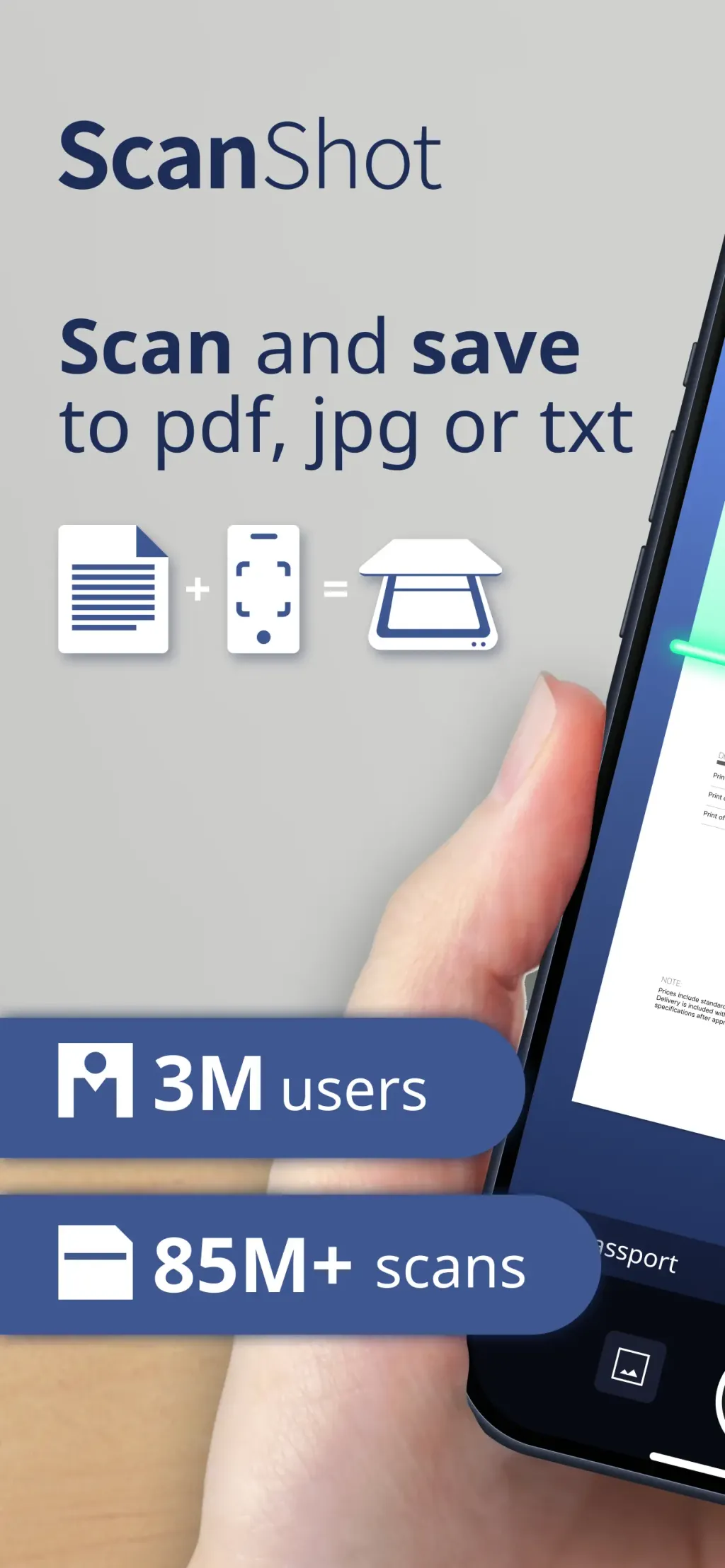 Scan to PDF-Document Scanner App Store screenshot 1