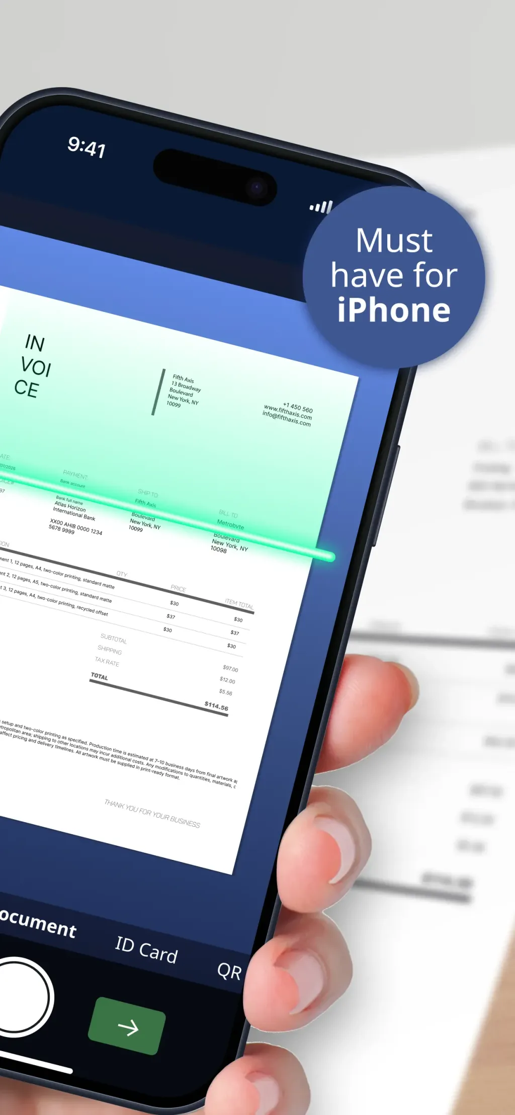 Scan to PDF-Document Scanner App Store screenshot 2