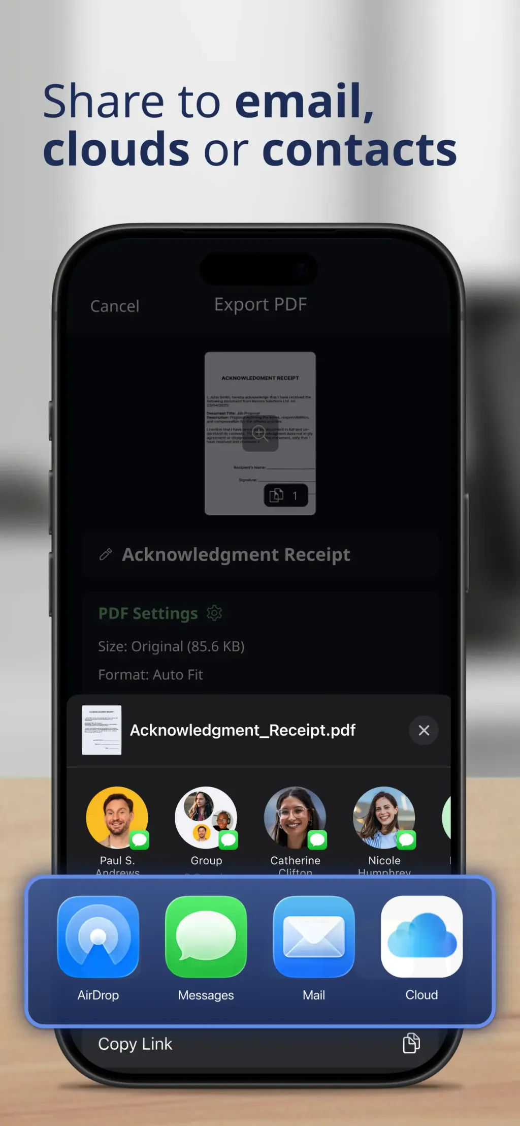 Scan to PDF-Document Scanner App Store screenshot 6