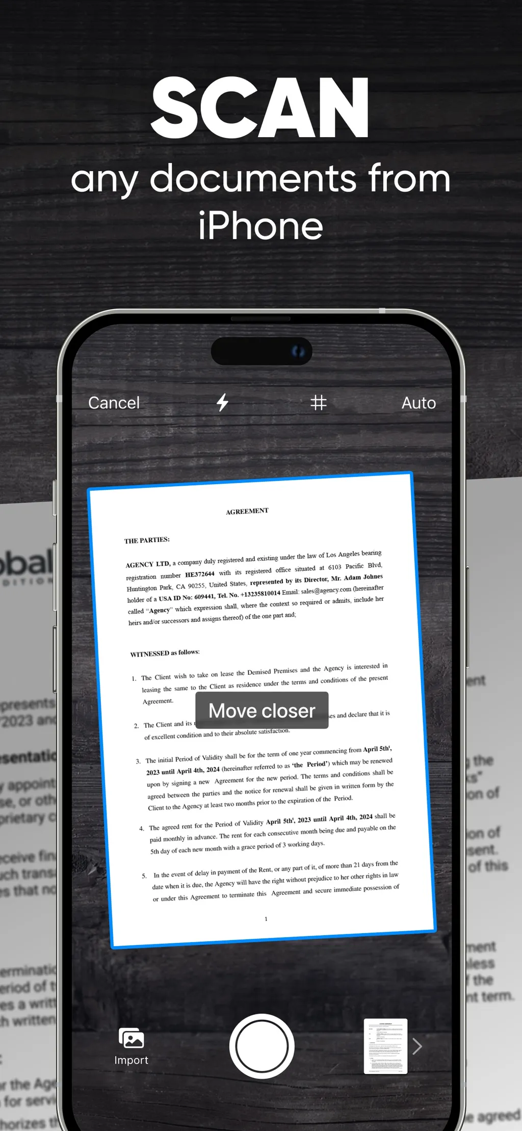 Scanner App To PDF App Store screenshot 1