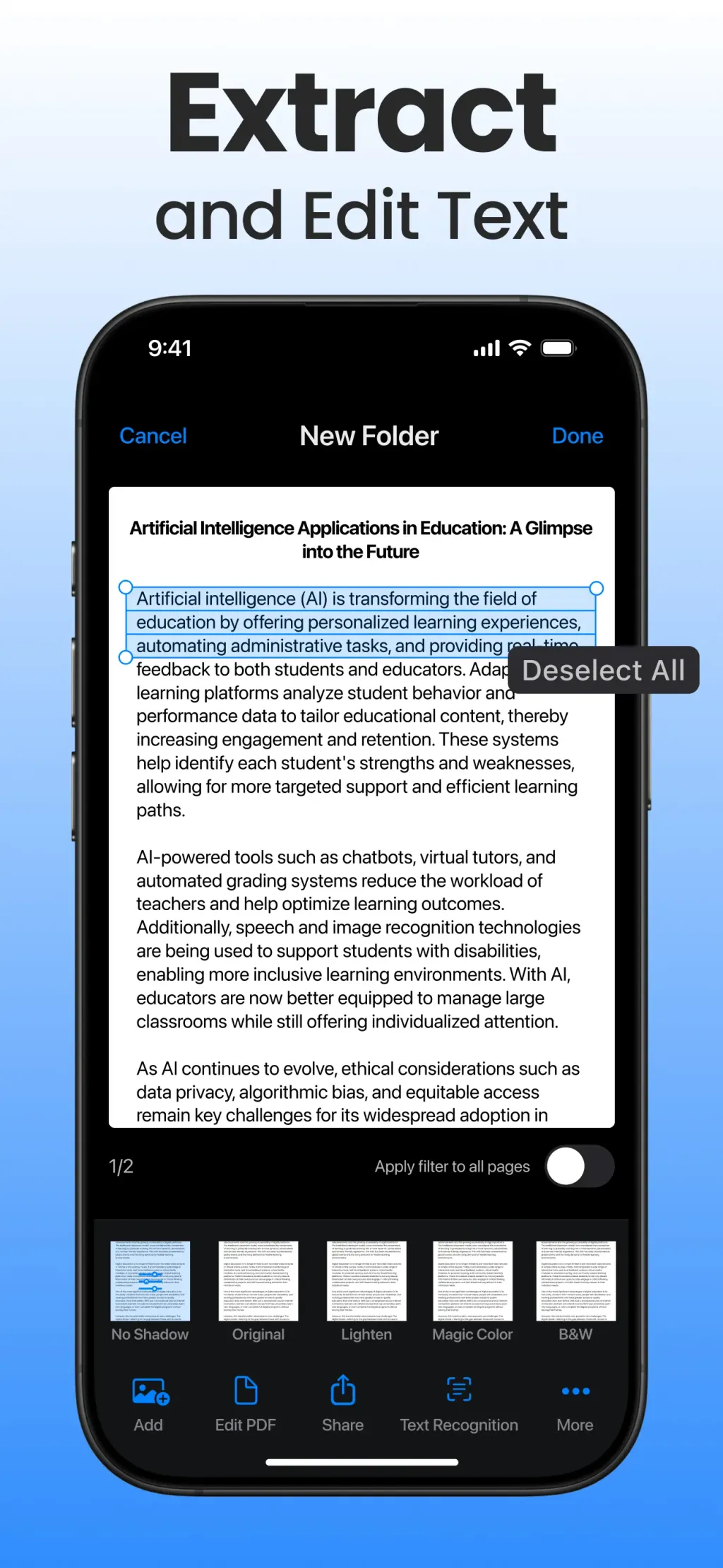 Scanner App - Scan PDF & Docs App Store screenshot 4