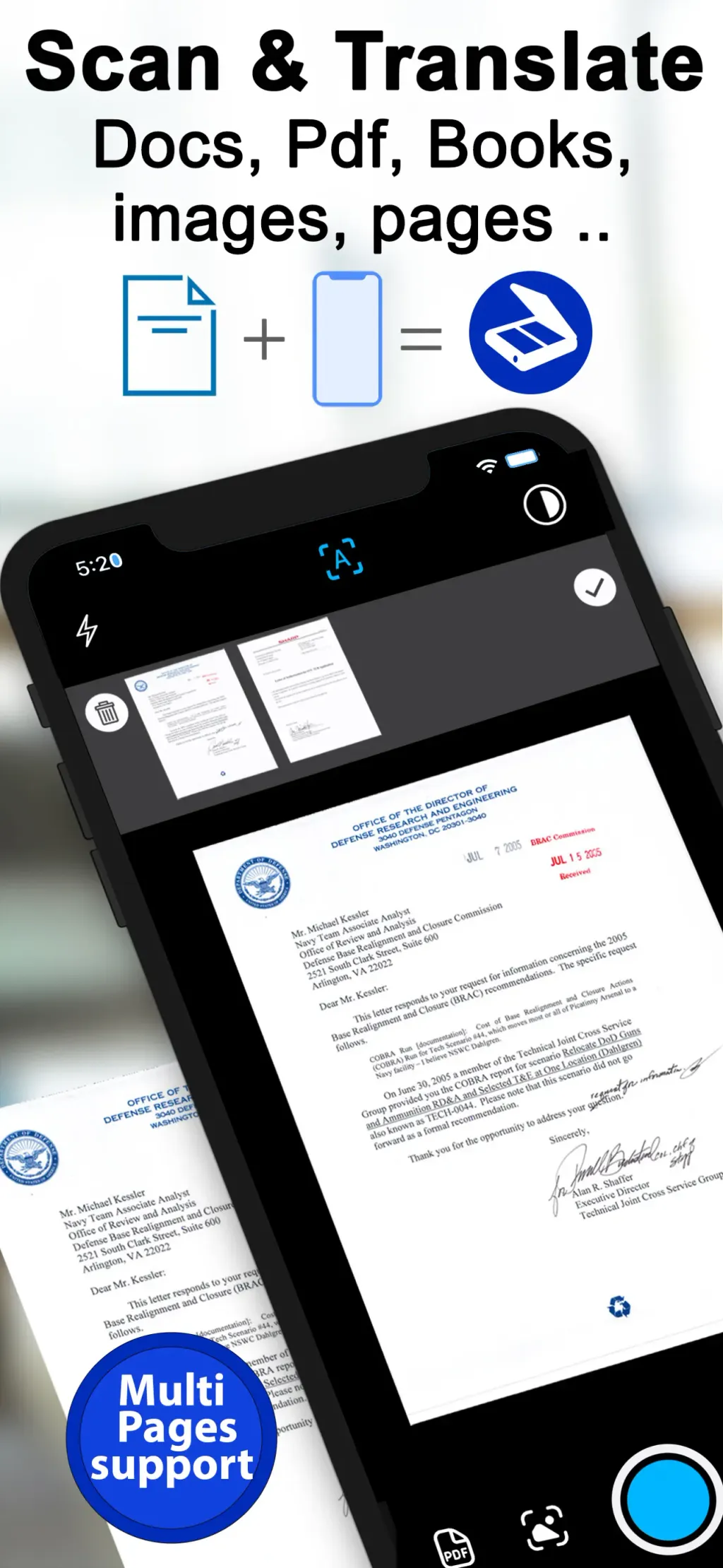 Scanner Translator ترجمه مترجم App Store screenshot 1