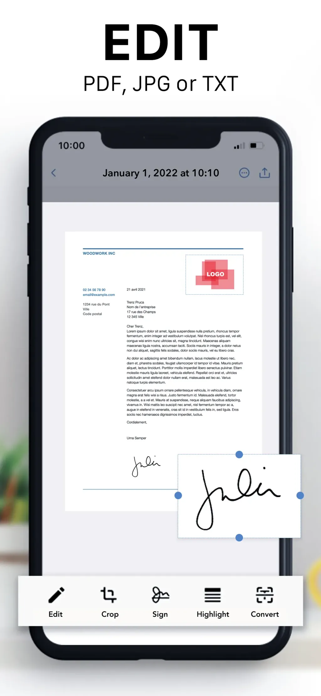 Scanner – Scan PDF & Document App Store screenshot 2
