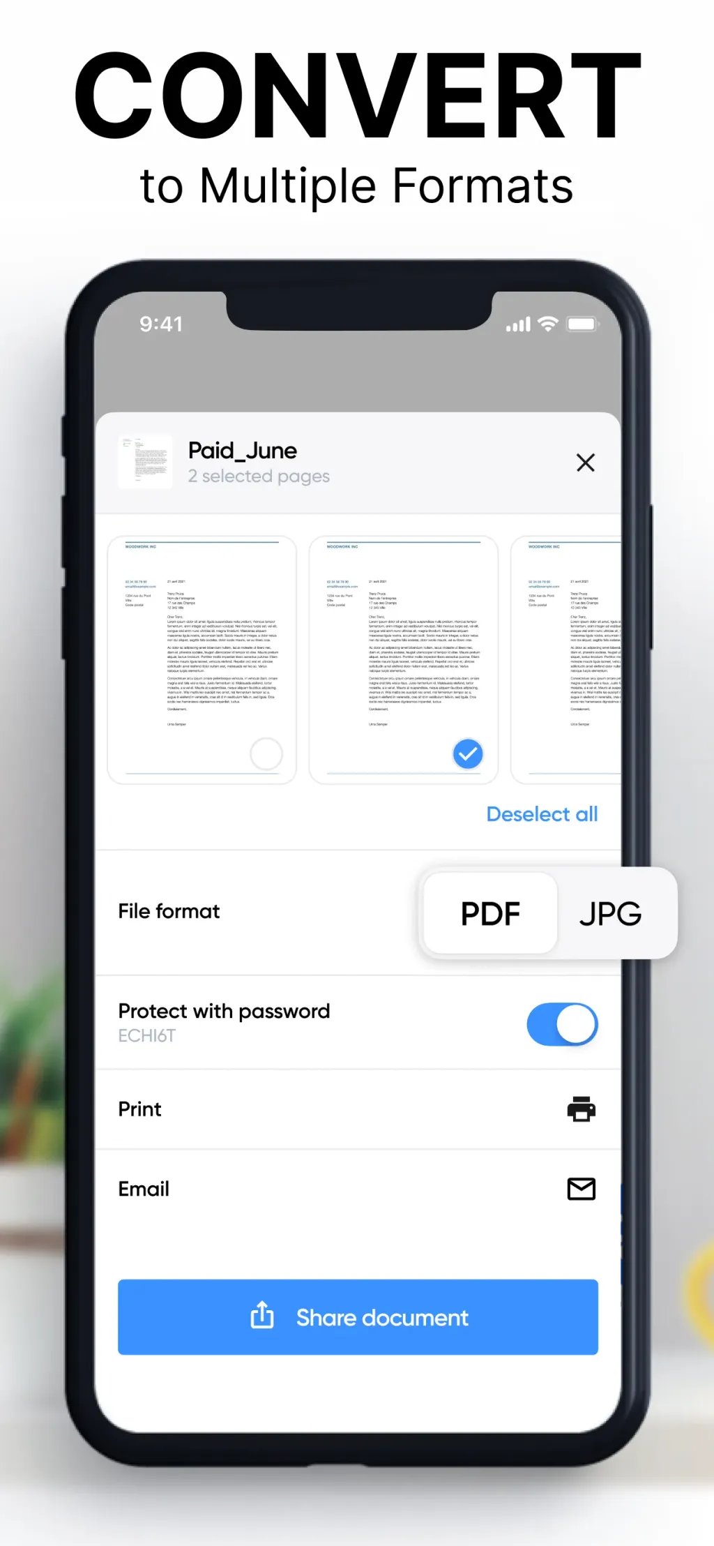 Scanner – Scan PDF & Document App Store screenshot 5