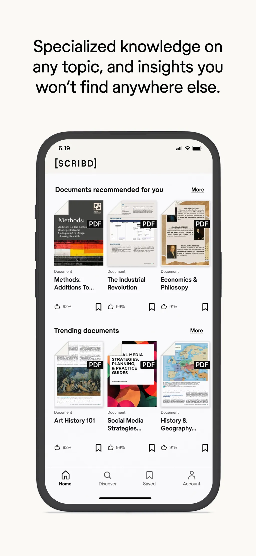 Scribd: 170M+ documents App Store screenshot 2