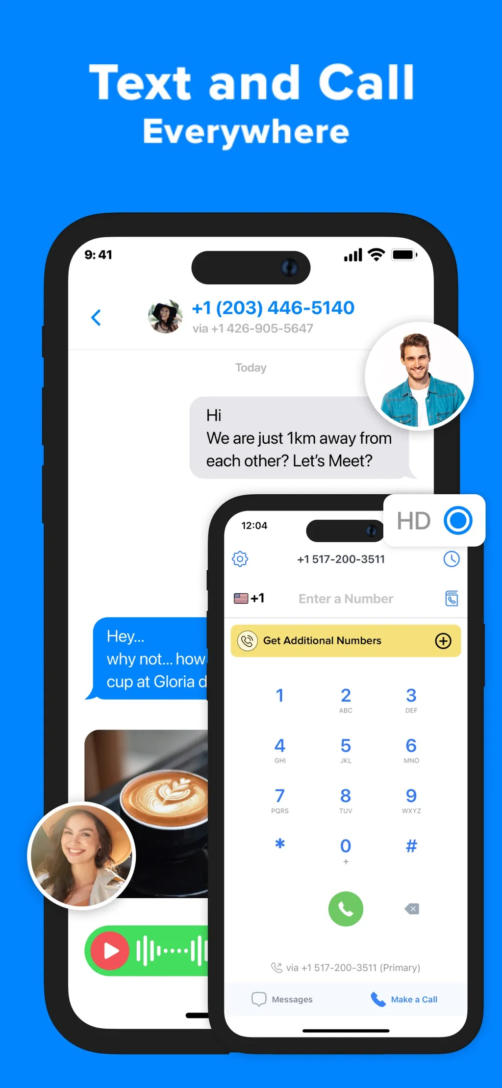 Second Phone Number' App Store screenshot 3
