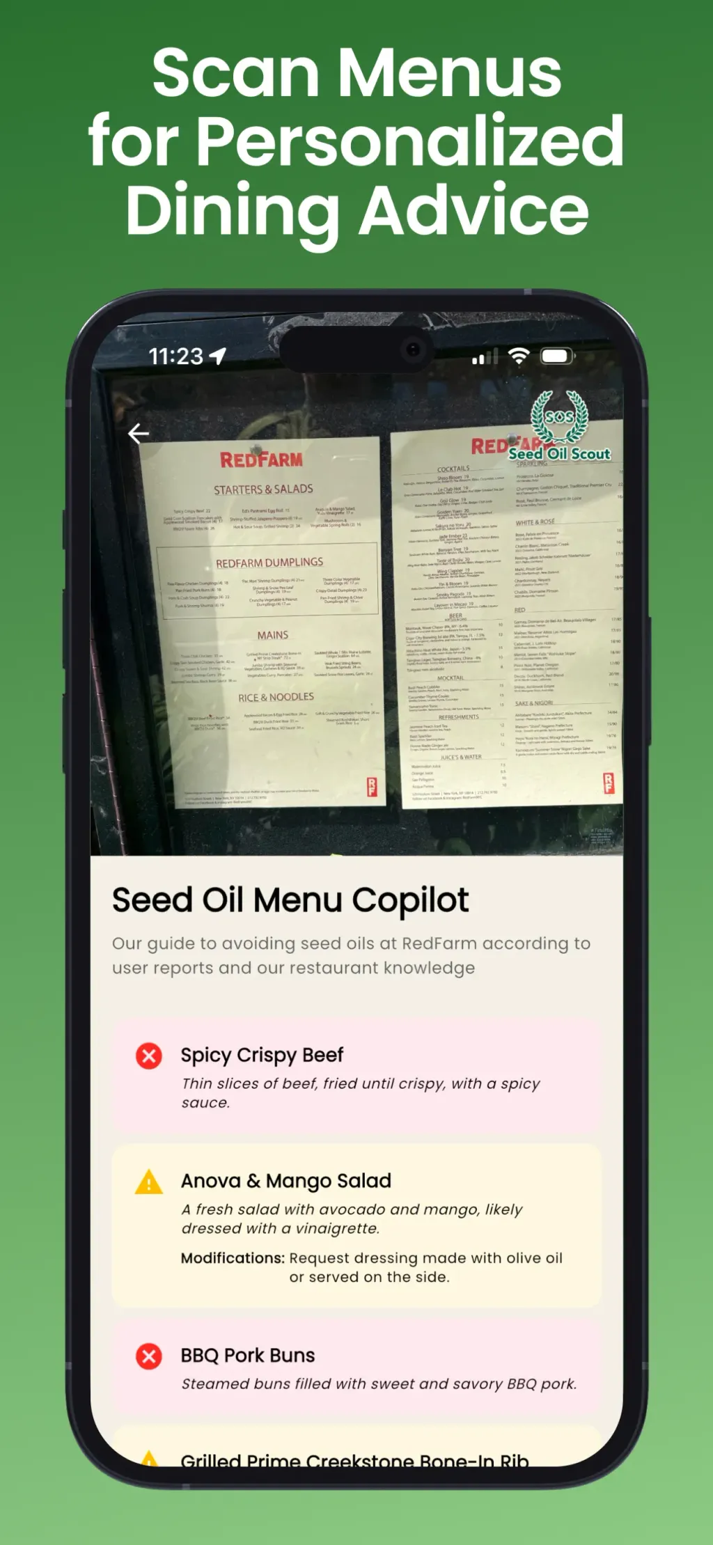 Seed Oil Scout: Healthy Dining App Store screenshot 6