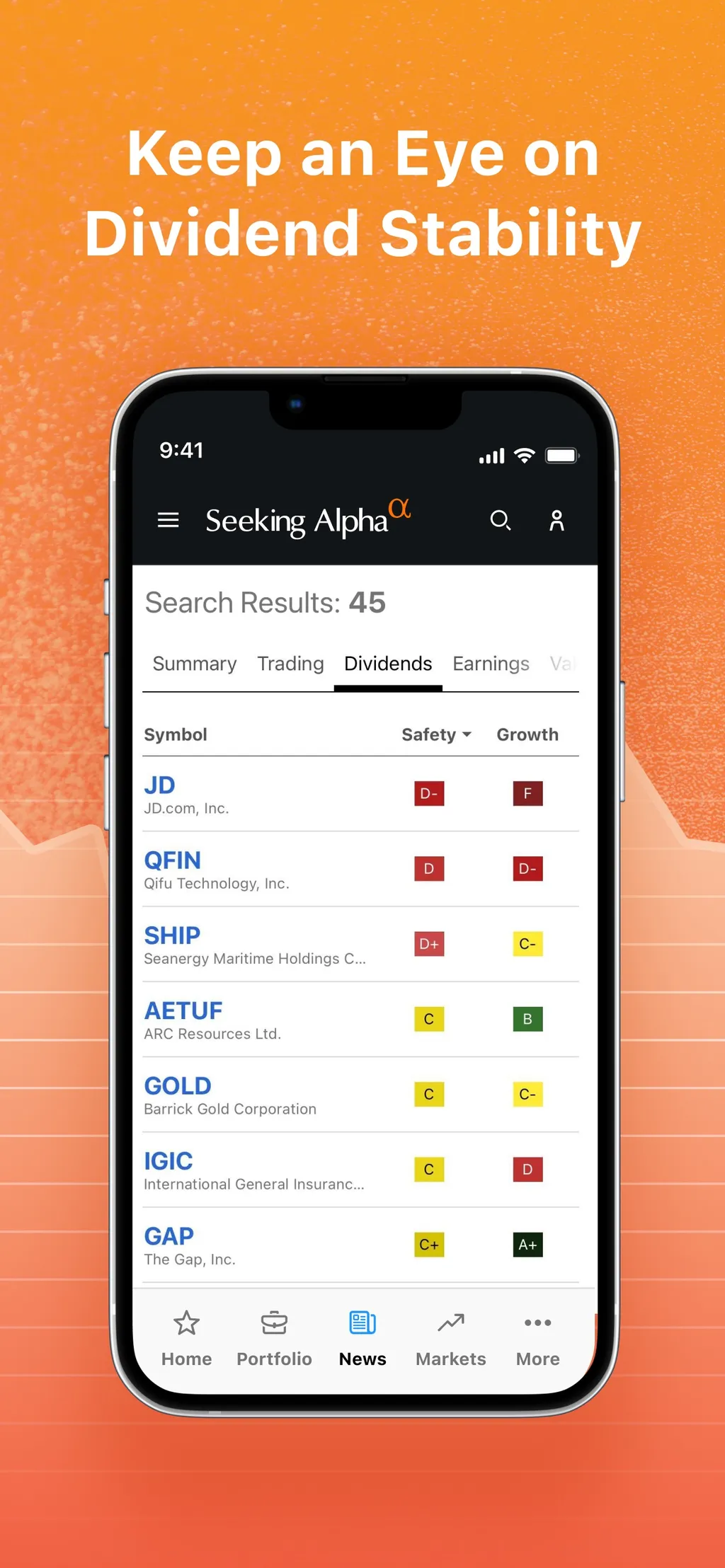 Seeking Alpha: News & Analysis App Store screenshot 6